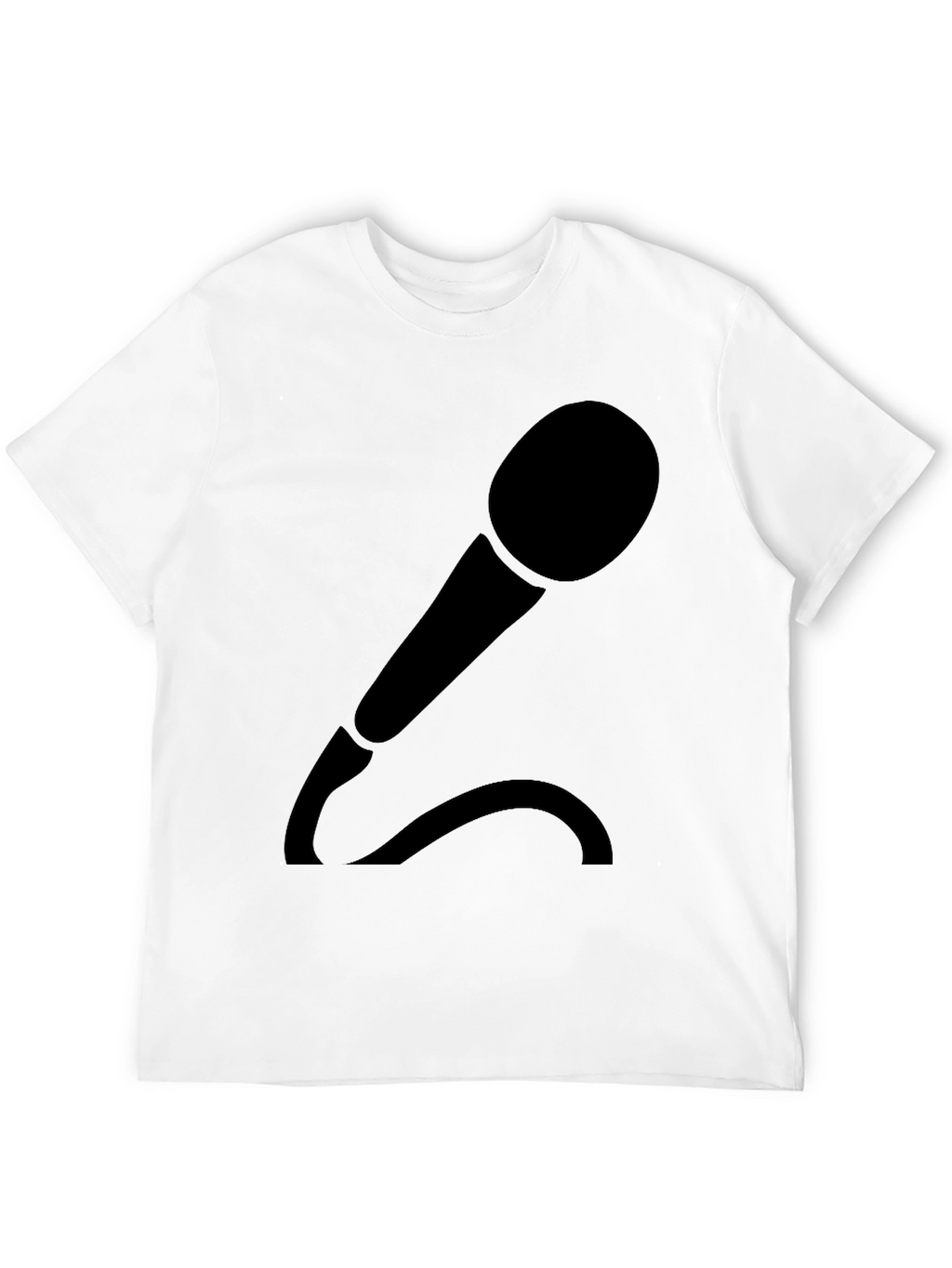 Microphone Graphic T-Shirt - Black