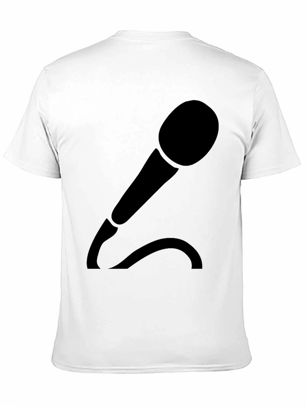 Microphone Graphic T-Shirt - Black