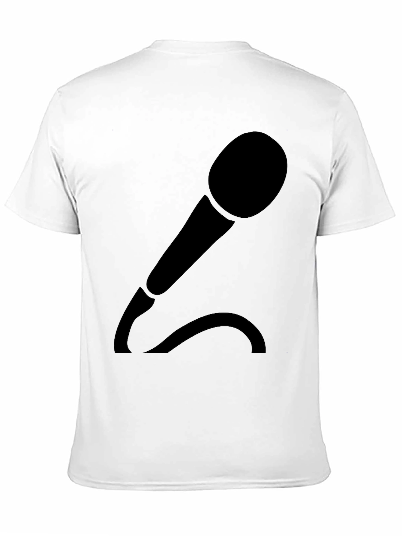 Microphone Graphic T-Shirt - Black