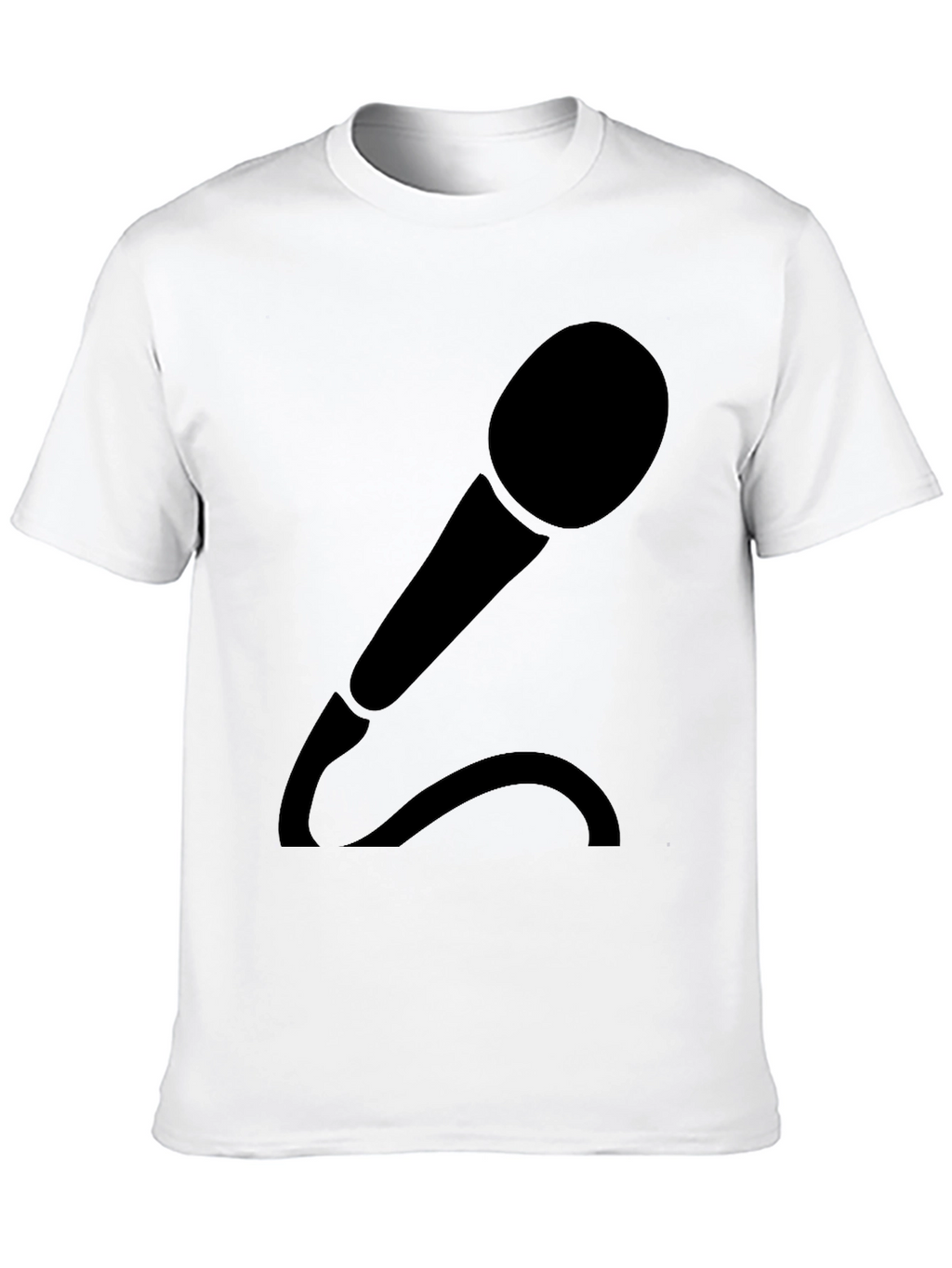 Microphone Graphic T-Shirt - Black