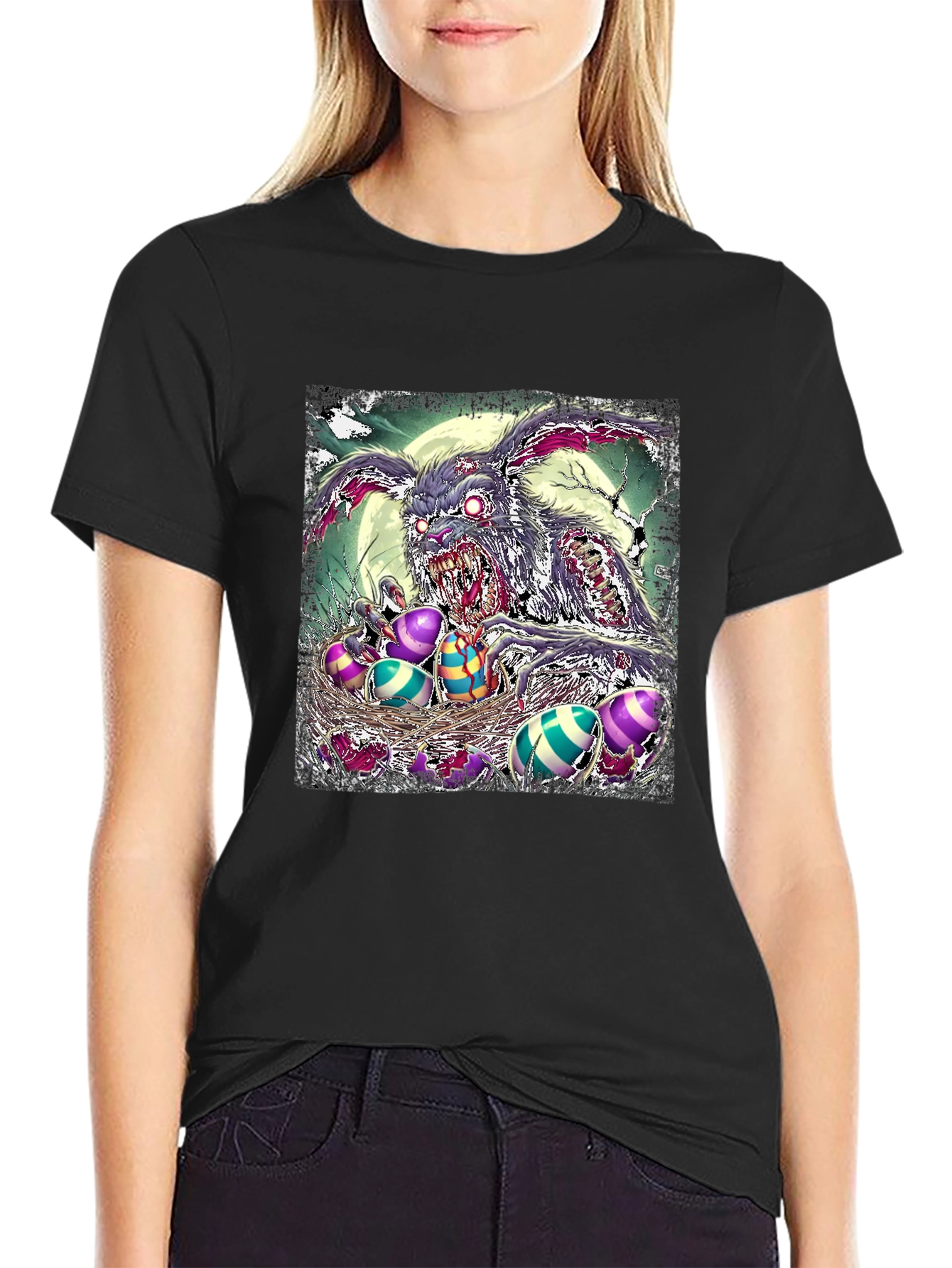 Zombie Easter Bunny T-Shirt - Horror Holiday Tee