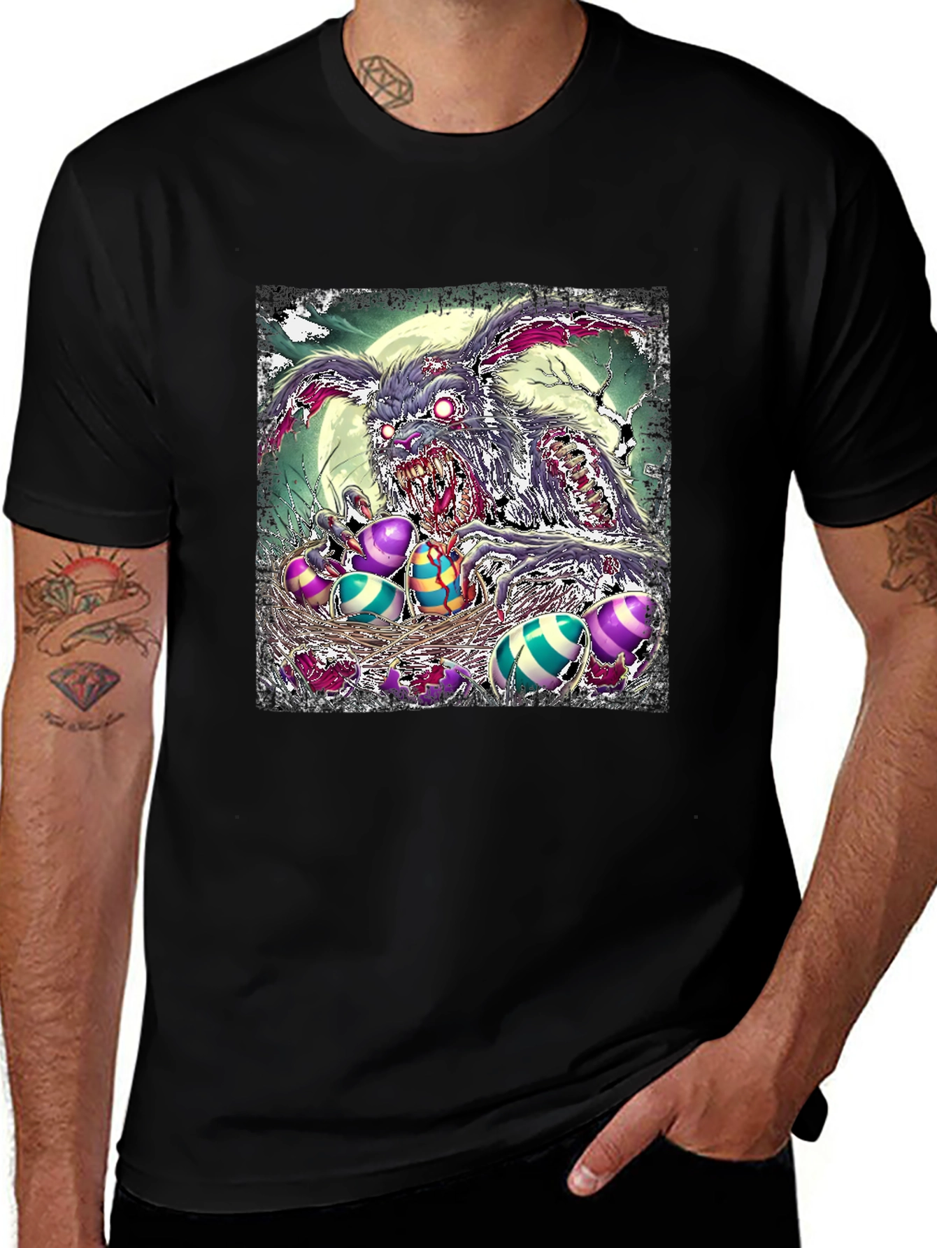 Zombie Easter Bunny T-Shirt - Horror Holiday Tee