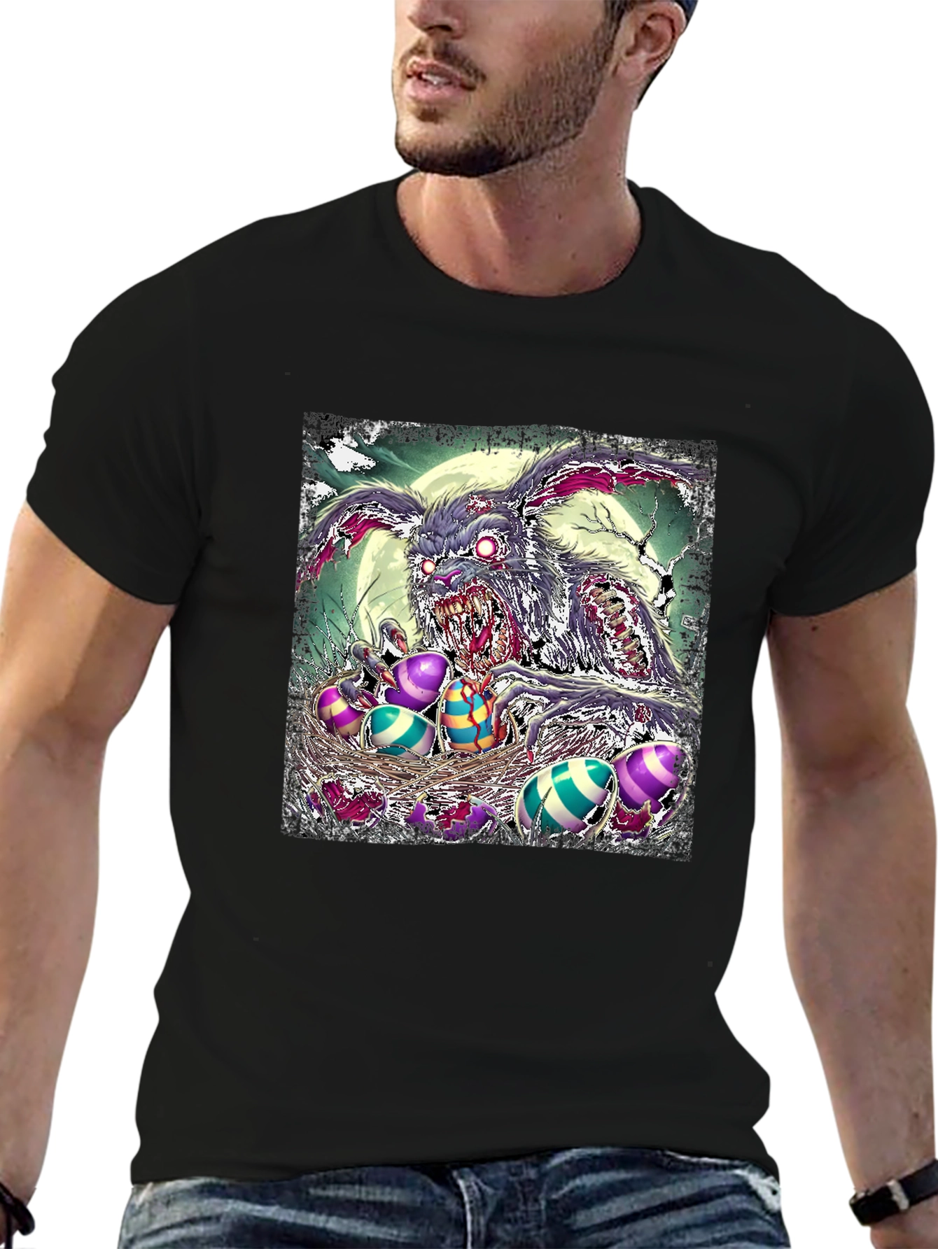 Zombie Easter Bunny T-Shirt - Horror Holiday Tee