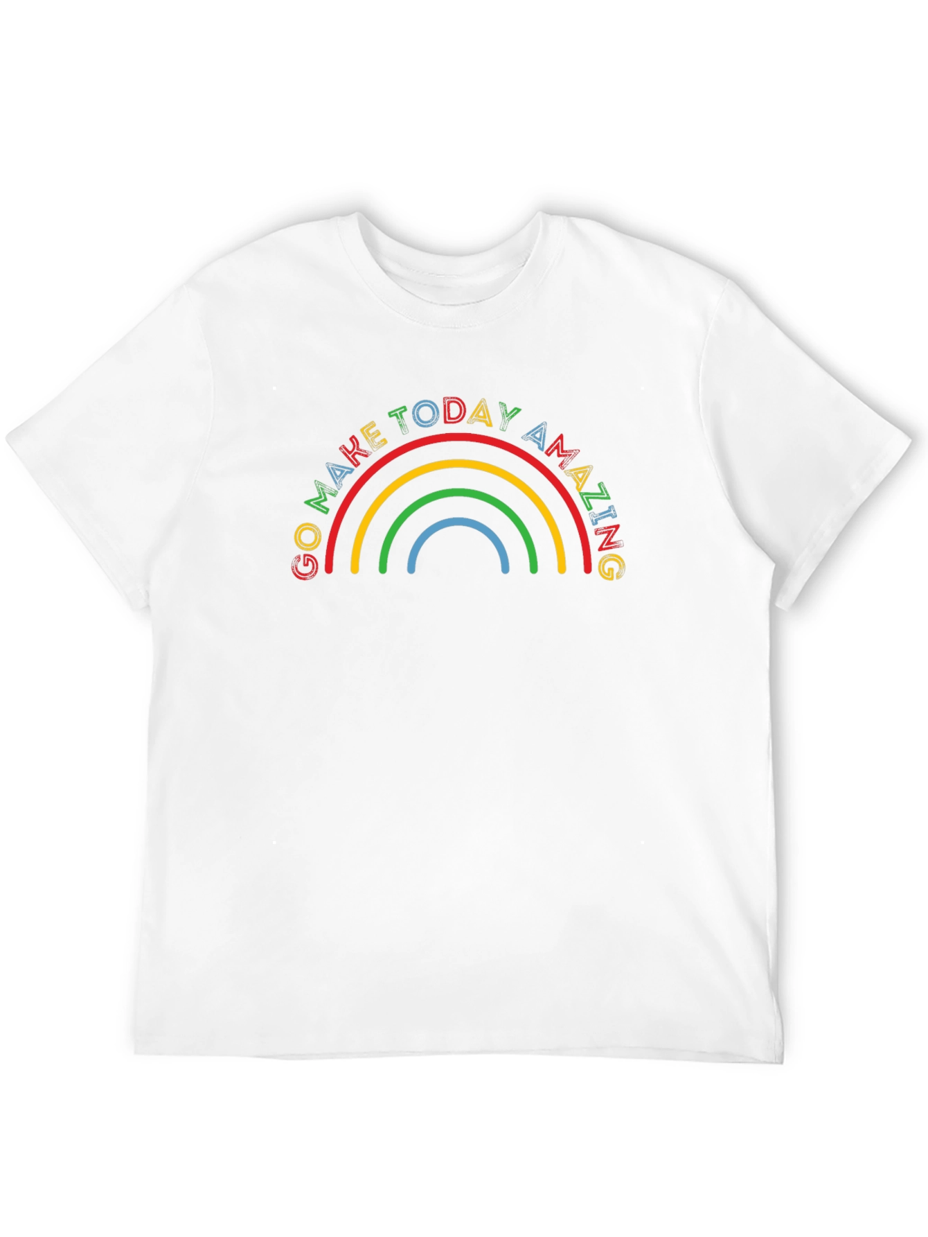 Rainbow Graphic T-Shirt - Make Today Amazing
