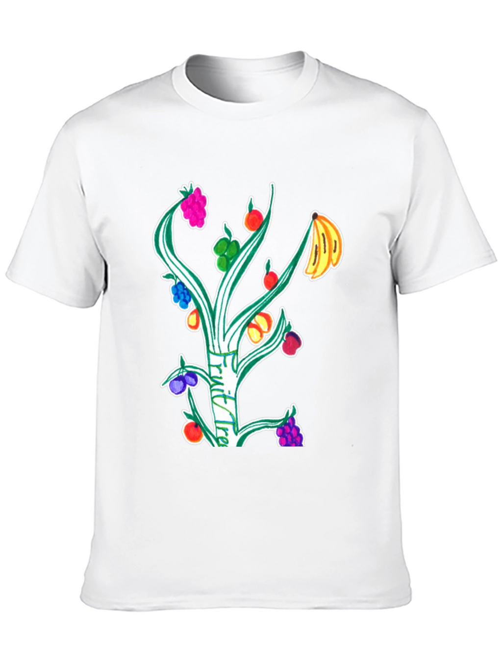 Fruit Tree Graphic T-Shirt - Unique Design