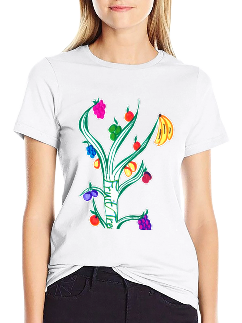 Fruit Tree Graphic T-Shirt - Unique Design