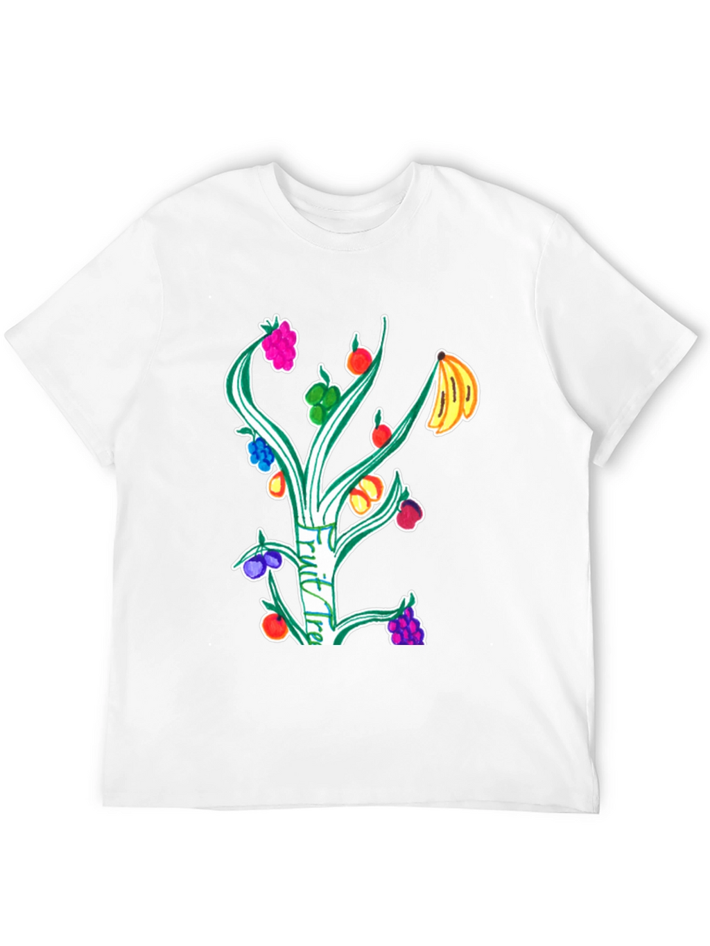 Fruit Tree Graphic T-Shirt - Unique Design