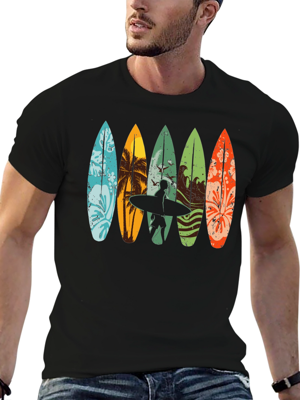 Surfboard Graphic T-Shirt - Beach Ready!