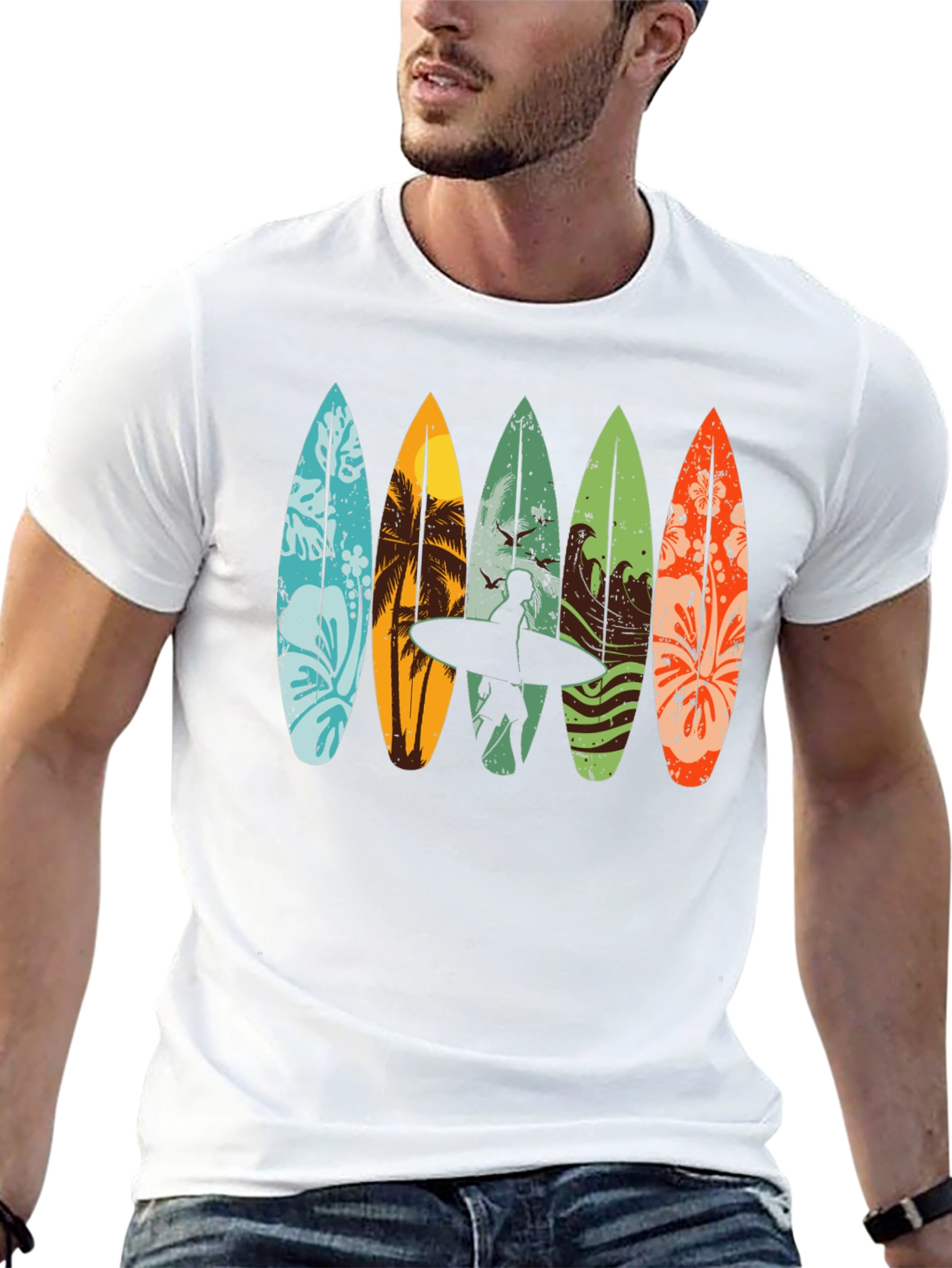 Surfboard Graphic T-Shirt - Beach Ready!