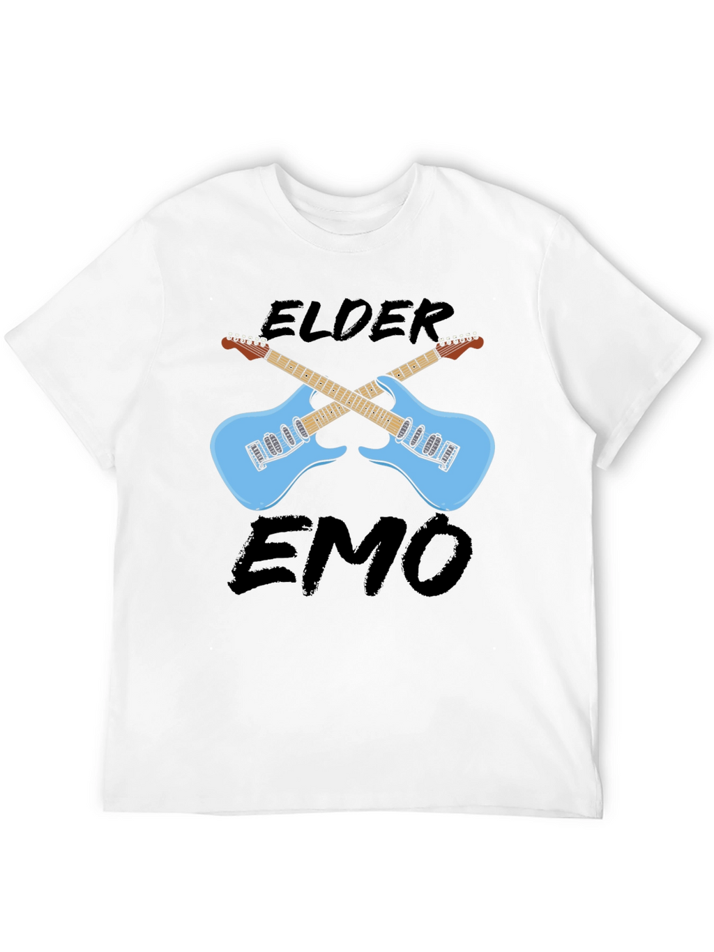 Elder Emo Guitar Graphic T-Shirt