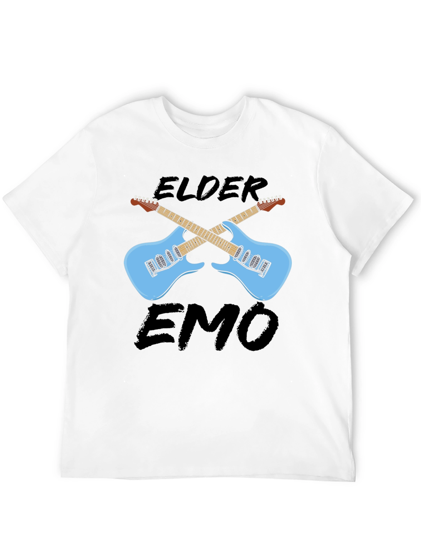 Elder Emo Guitar Graphic T-Shirt