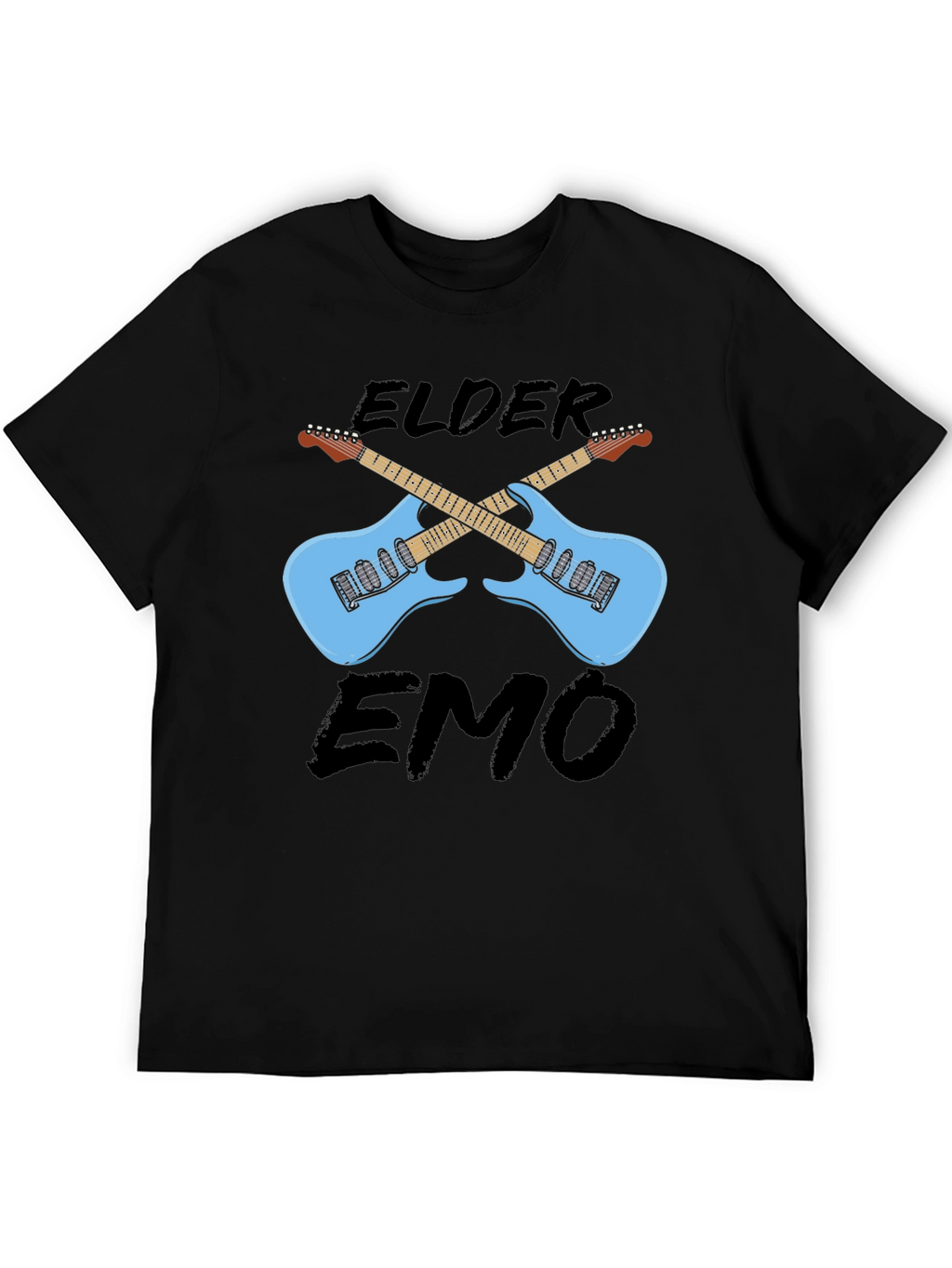 Elder Emo Guitar Graphic T-Shirt
