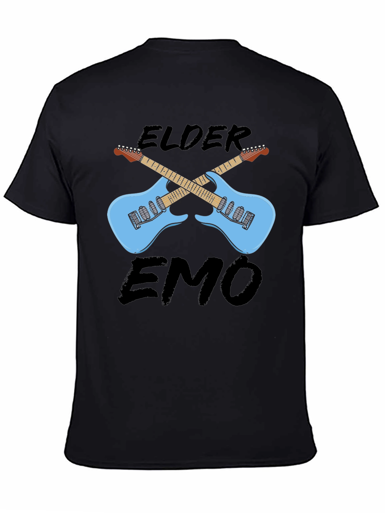 Elder Emo Guitar Graphic T-Shirt
