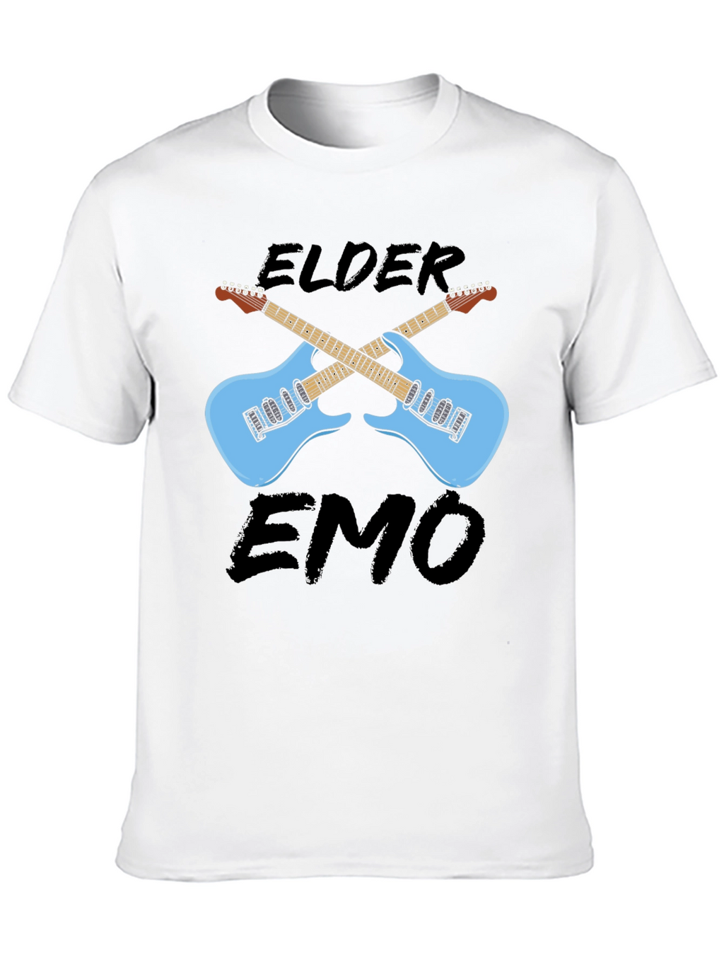 Elder Emo Guitar Graphic T-Shirt
