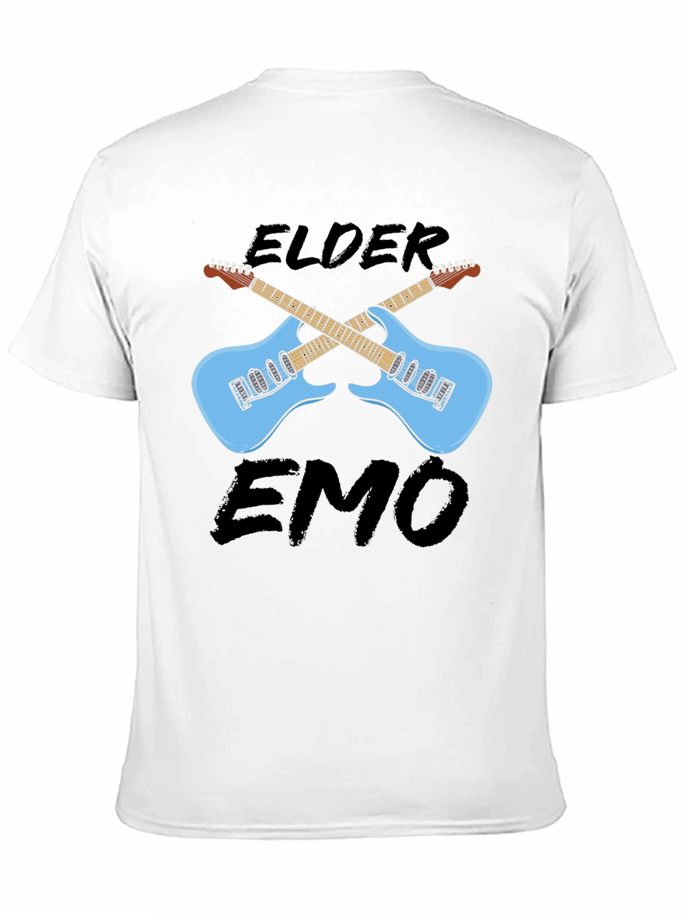 Elder Emo Guitar Graphic T-Shirt