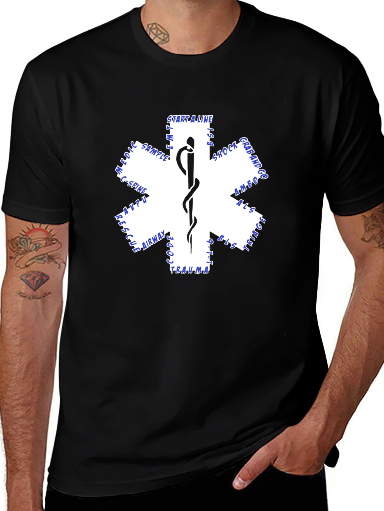 Star of Life EMS Medical First Responder T-Shirt