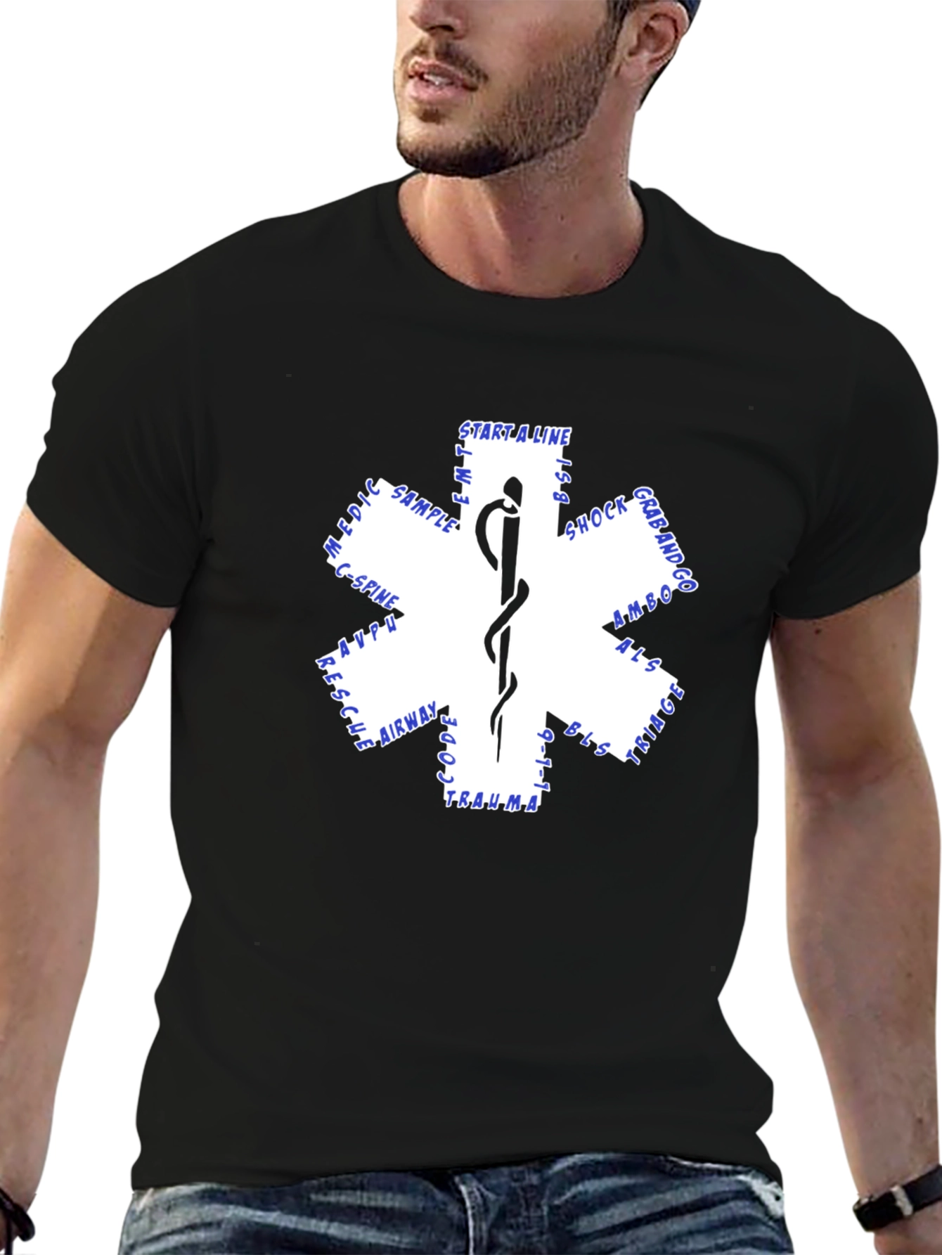 Star of Life EMS Medical First Responder T-Shirt