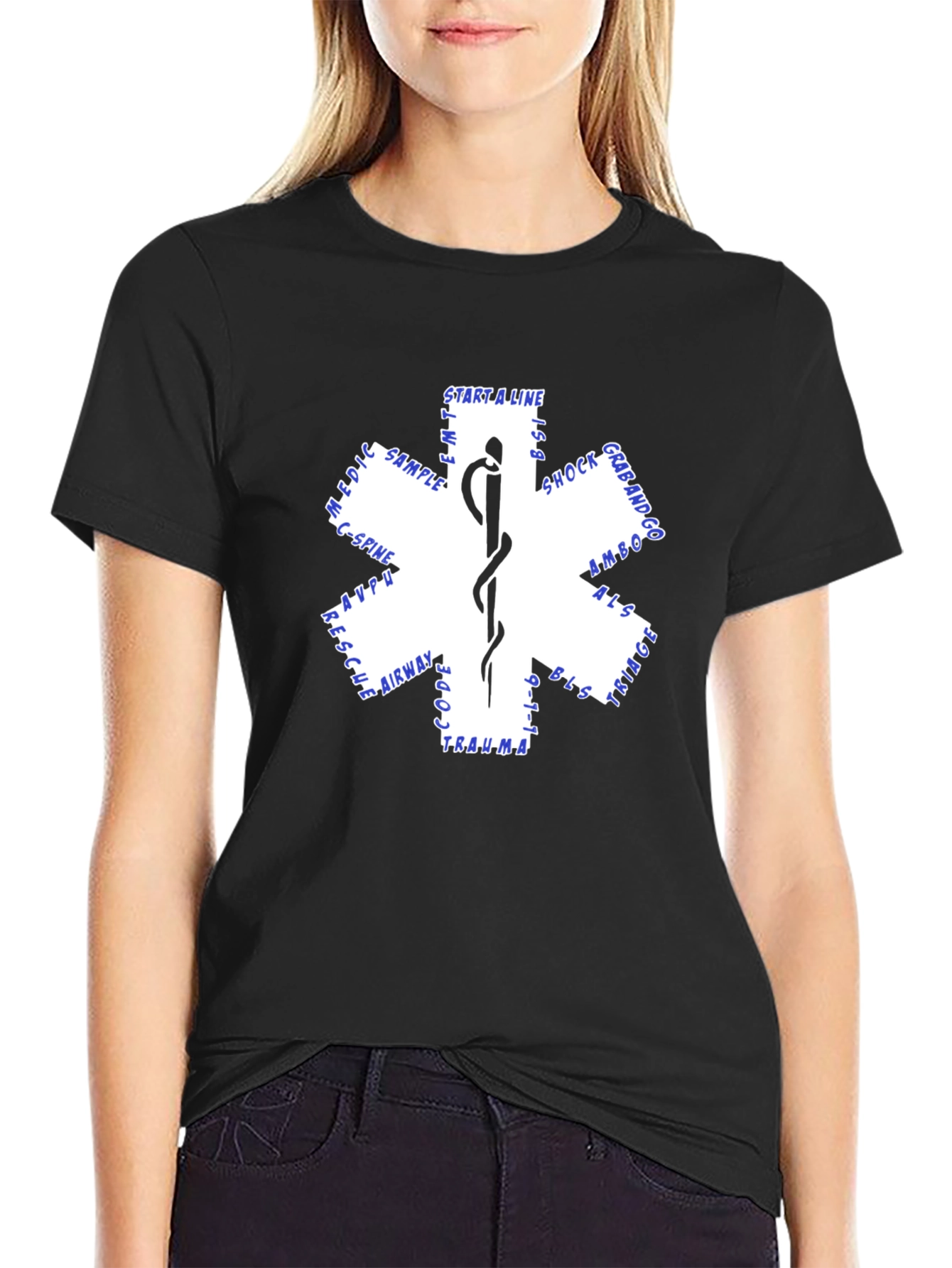 Star of Life EMS Medical First Responder T-Shirt