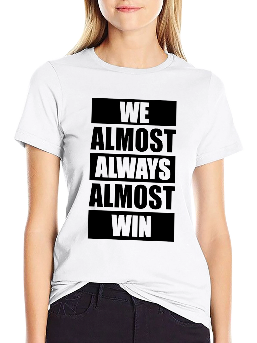 We Almost Always Almost Win Graphic Tee - Black