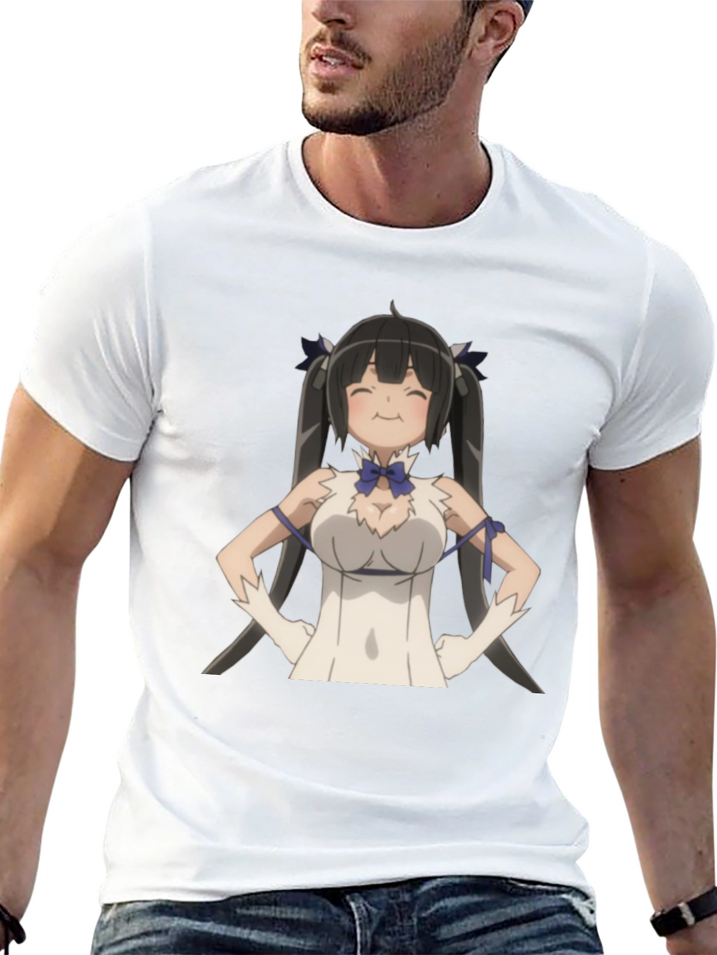 Anime Character Graphic Black T-Shirt
