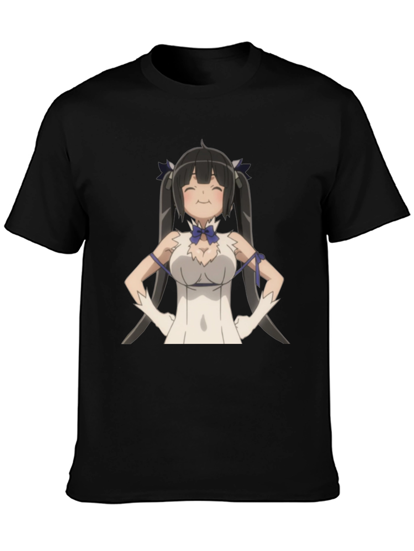 Anime Character Graphic Black T-Shirt