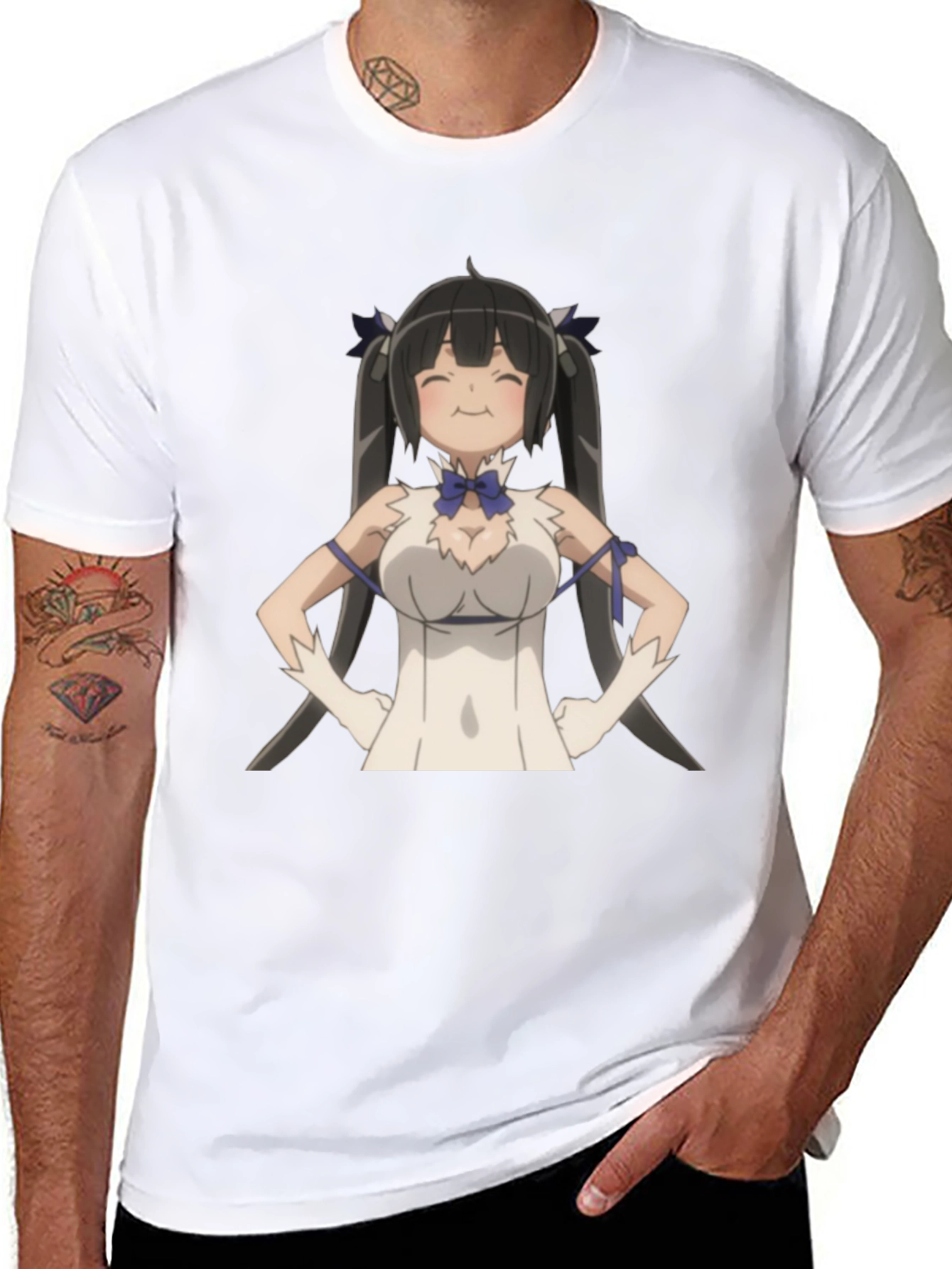 Anime Character Graphic Black T-Shirt