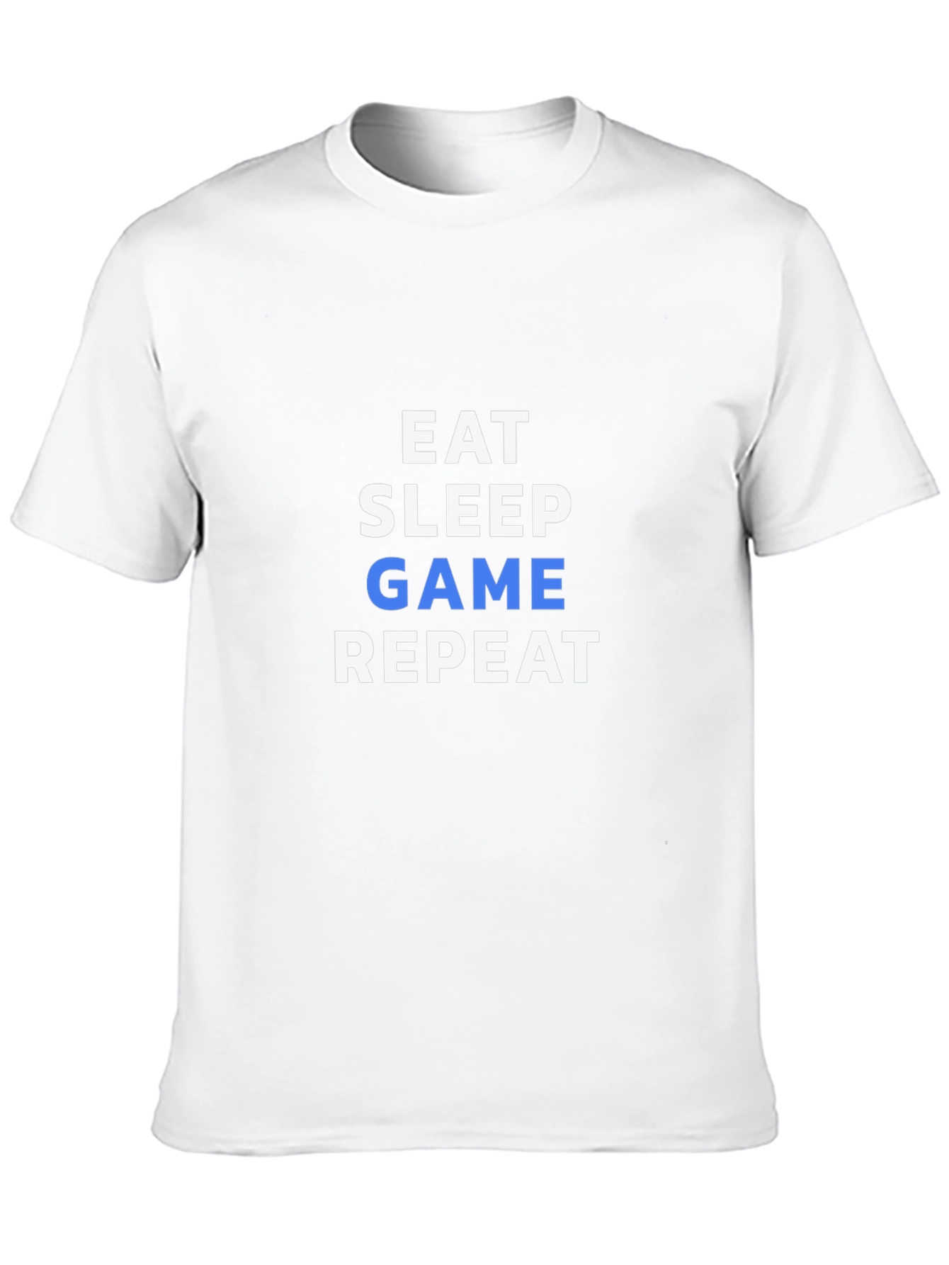 Eat Sleep Game Repeat Black T-Shirt