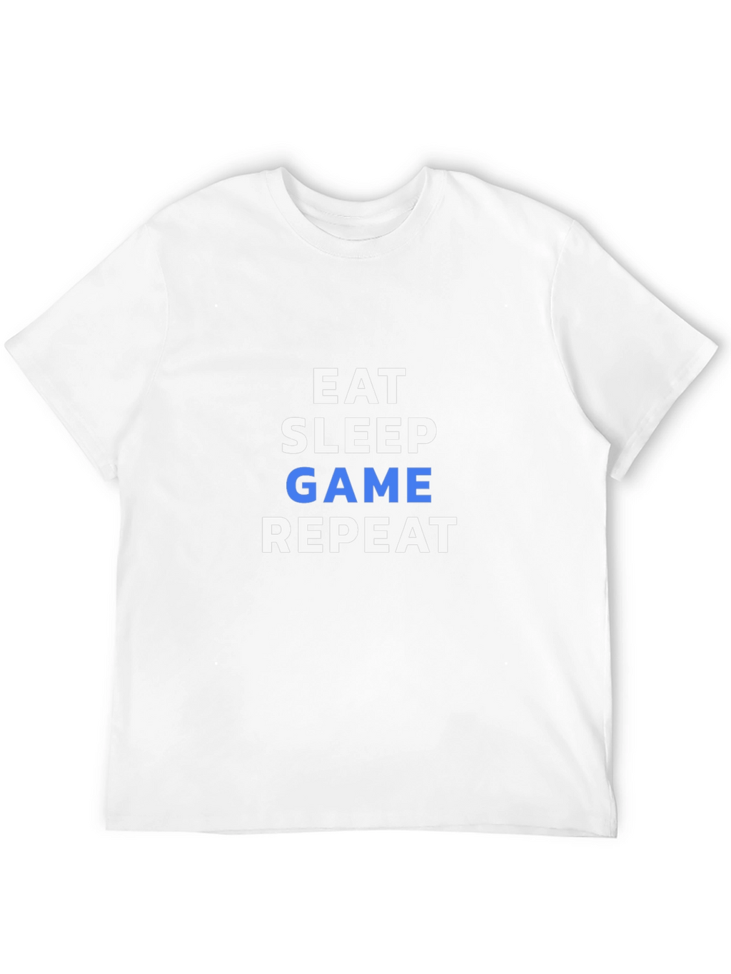 Eat Sleep Game Repeat Black T-Shirt