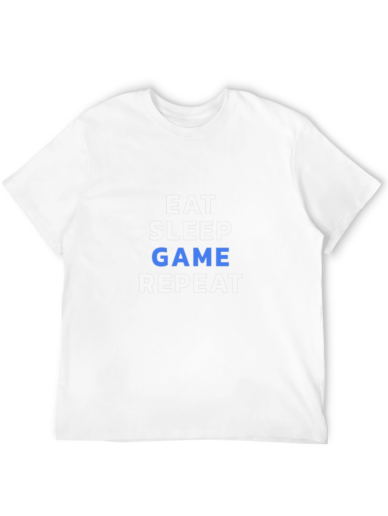 Eat Sleep Game Repeat Black T-Shirt