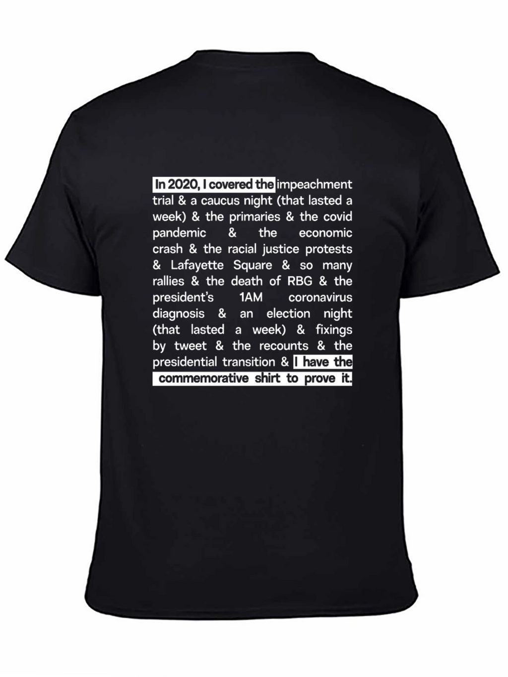 2020 Commemorative Event T-Shirt