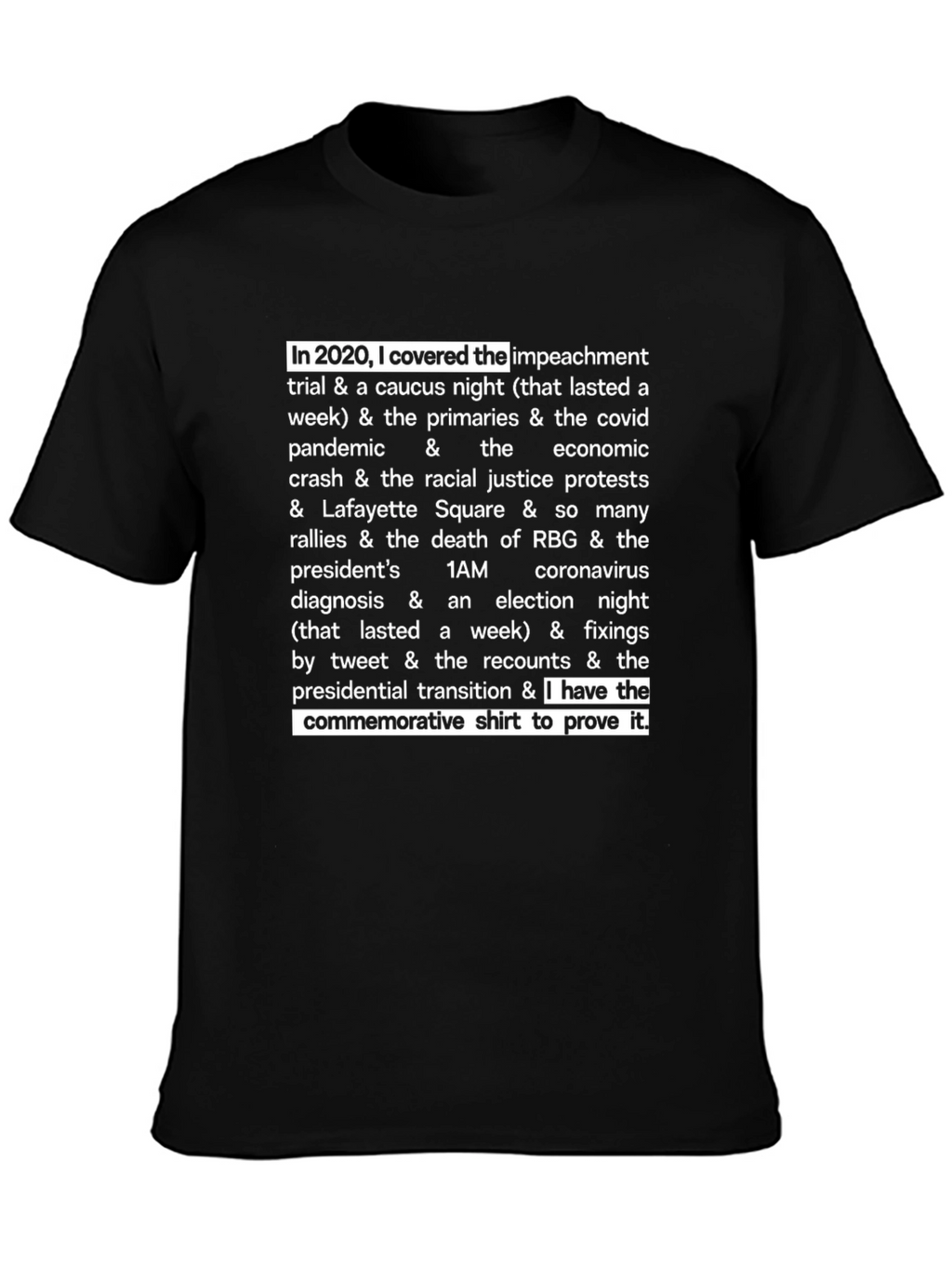 2020 Commemorative Event T-Shirt