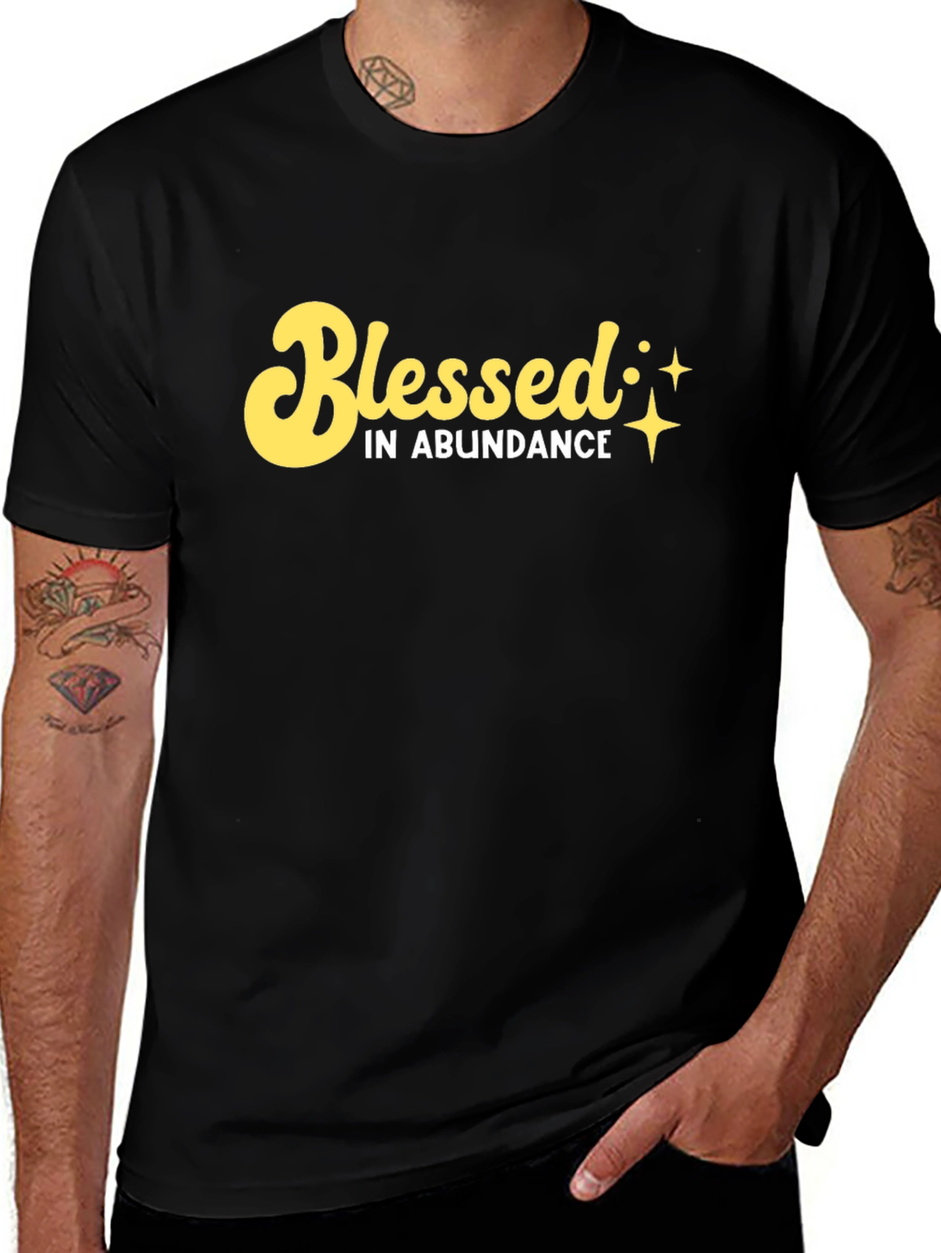 Blessed in Abundance Black T-Shirt