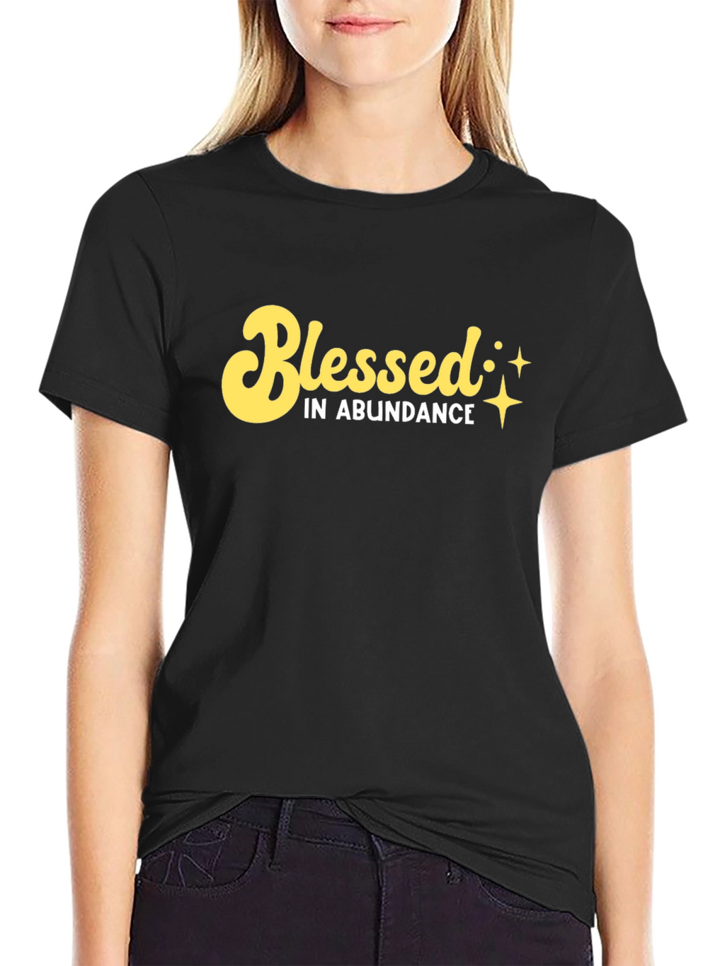 Blessed in Abundance Black T-Shirt