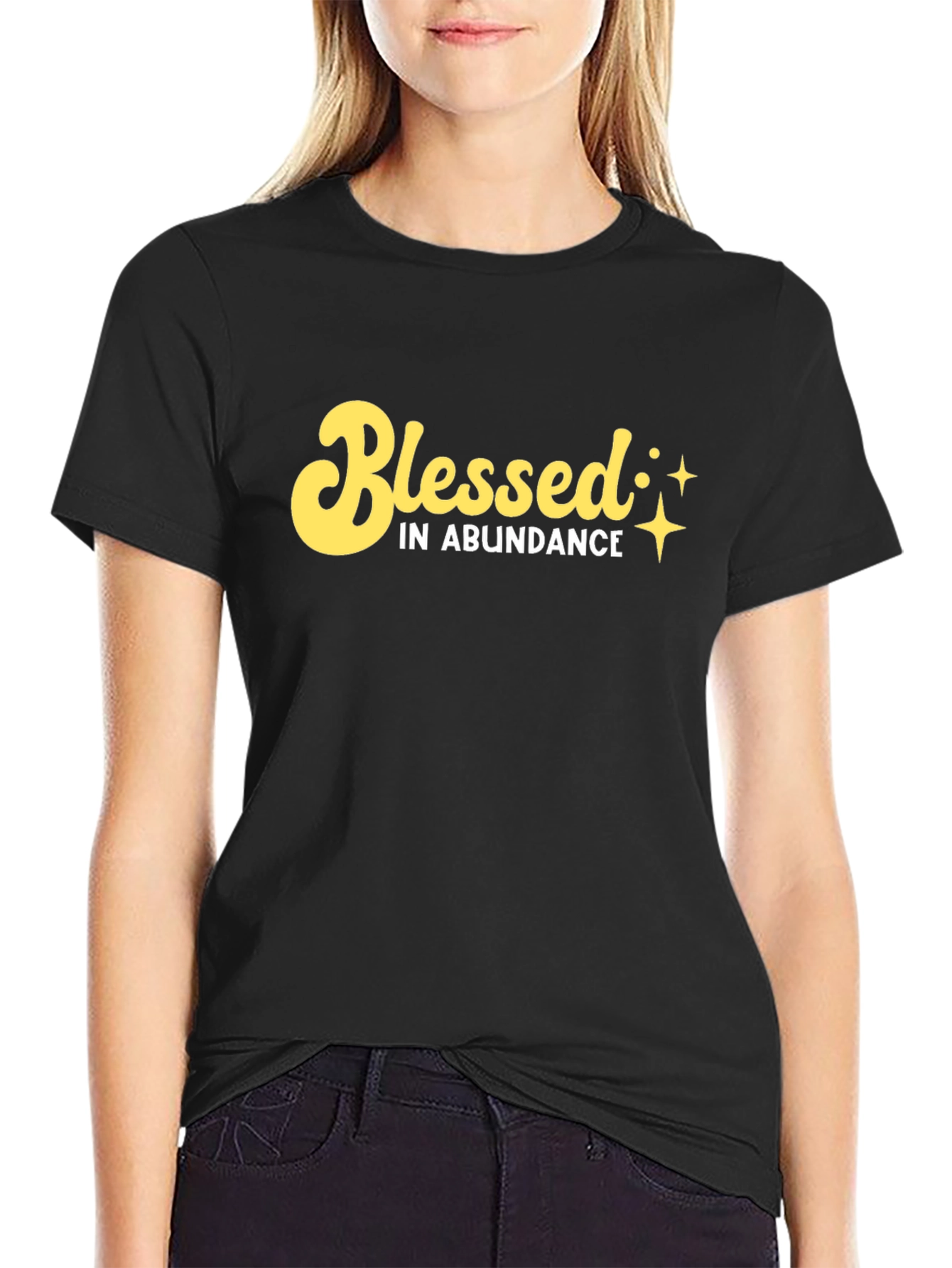 Blessed in Abundance Black T-Shirt