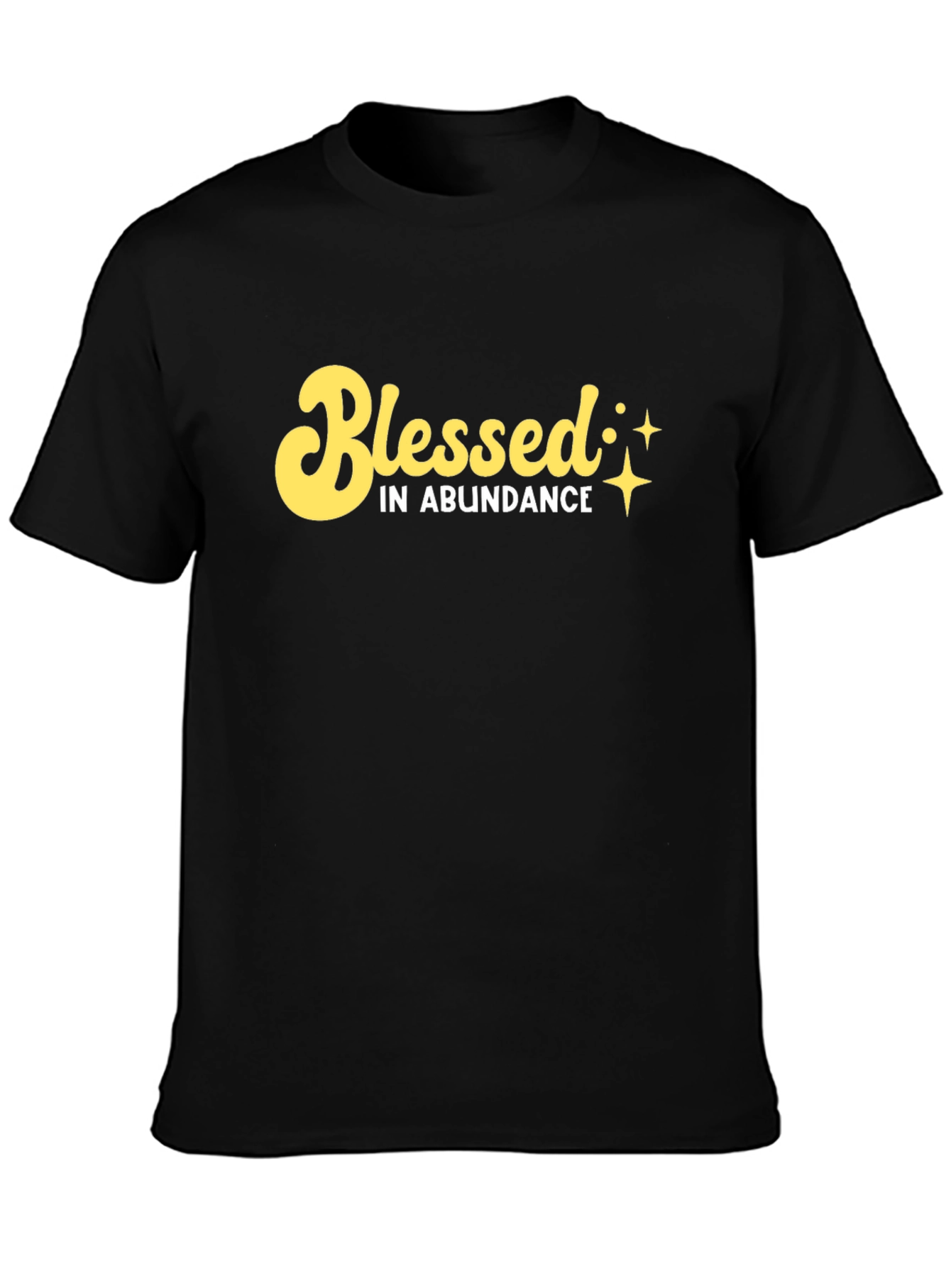 Blessed in Abundance Black T-Shirt