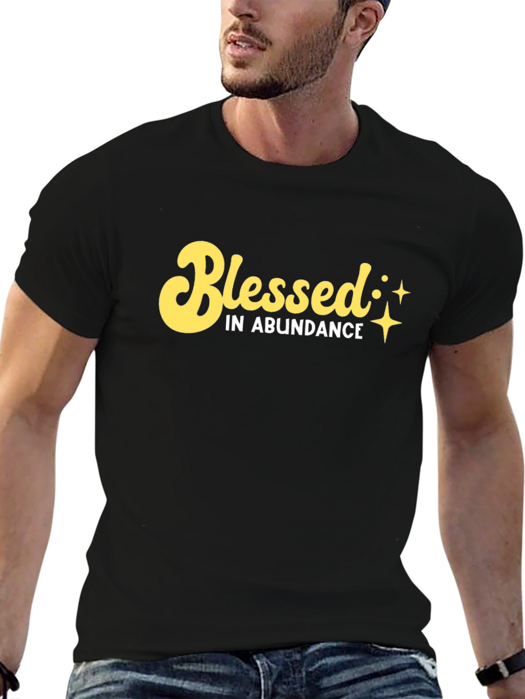 Blessed in Abundance Black T-Shirt