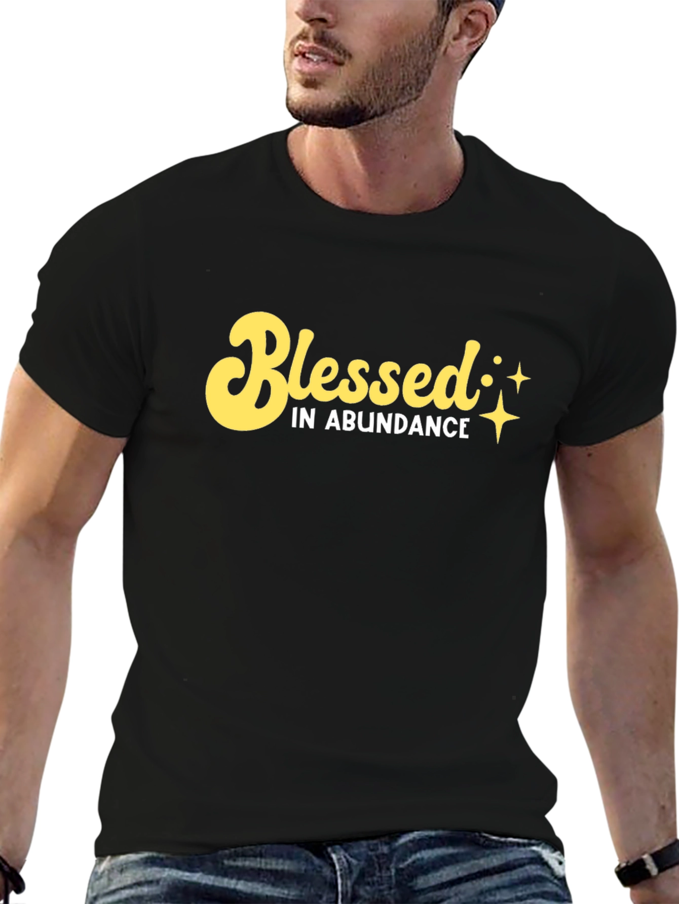 Blessed in Abundance Black T-Shirt