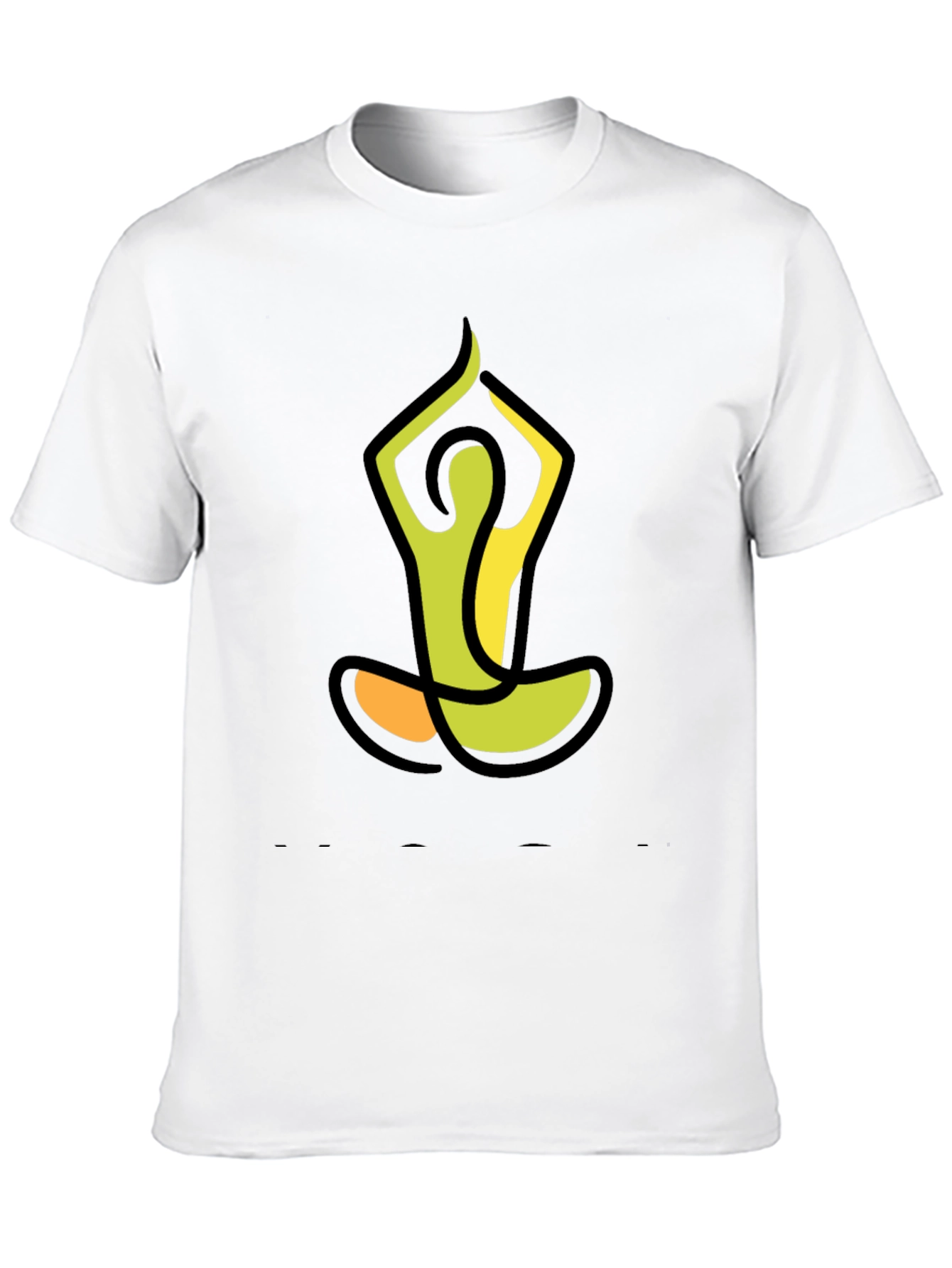 Yoga Pose Graphic Tee - Mens Black T-Shirt