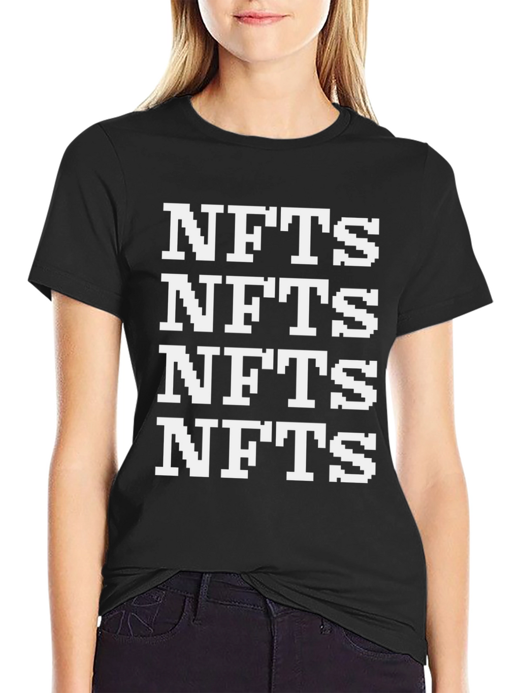 NFTs Graphic T-Shirt - Black Cotton Tee