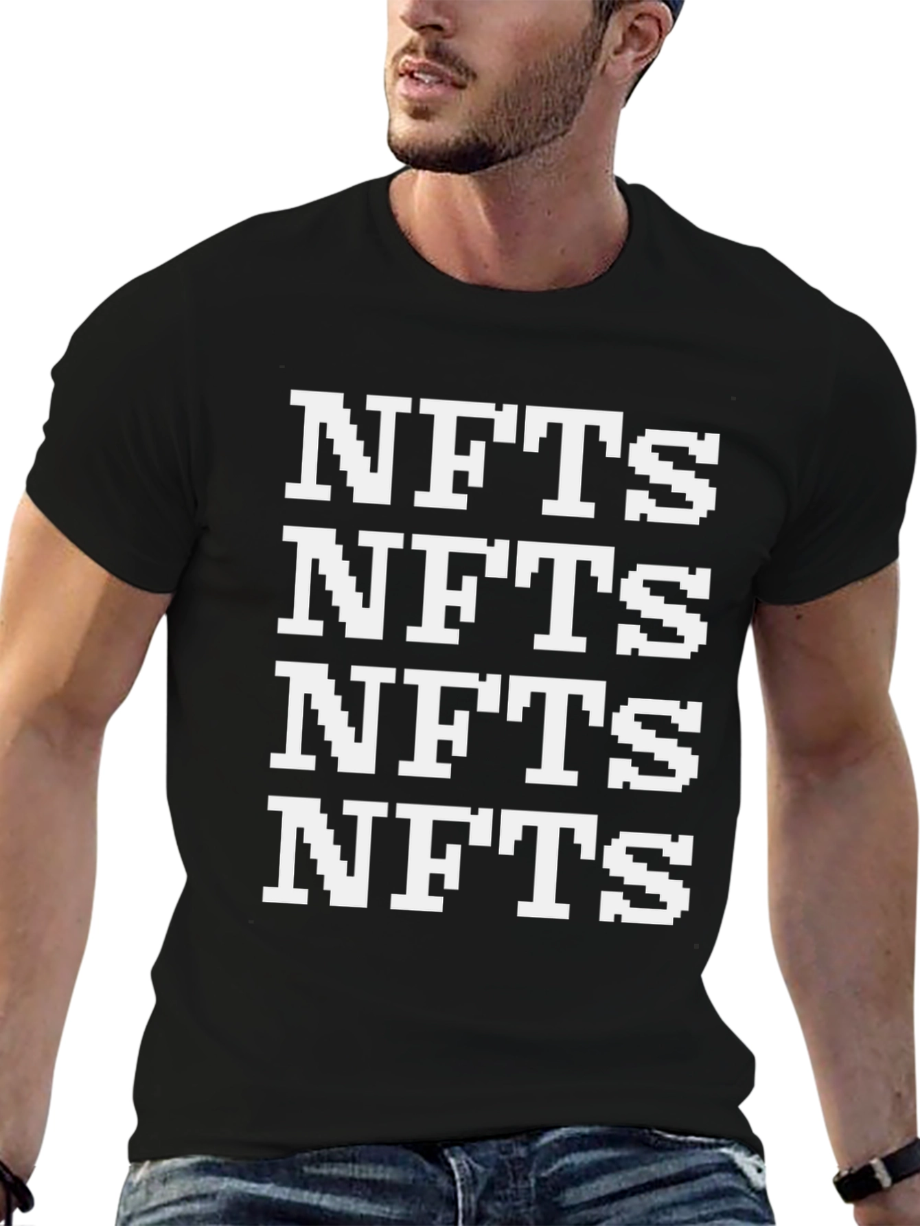 NFTs Graphic T-Shirt - Black Cotton Tee