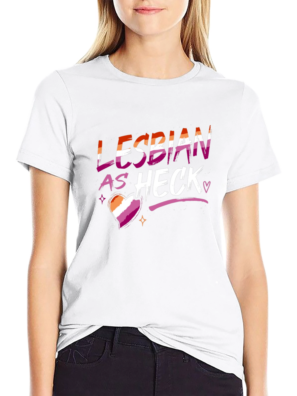 Lesbian As Heck Pride Tee