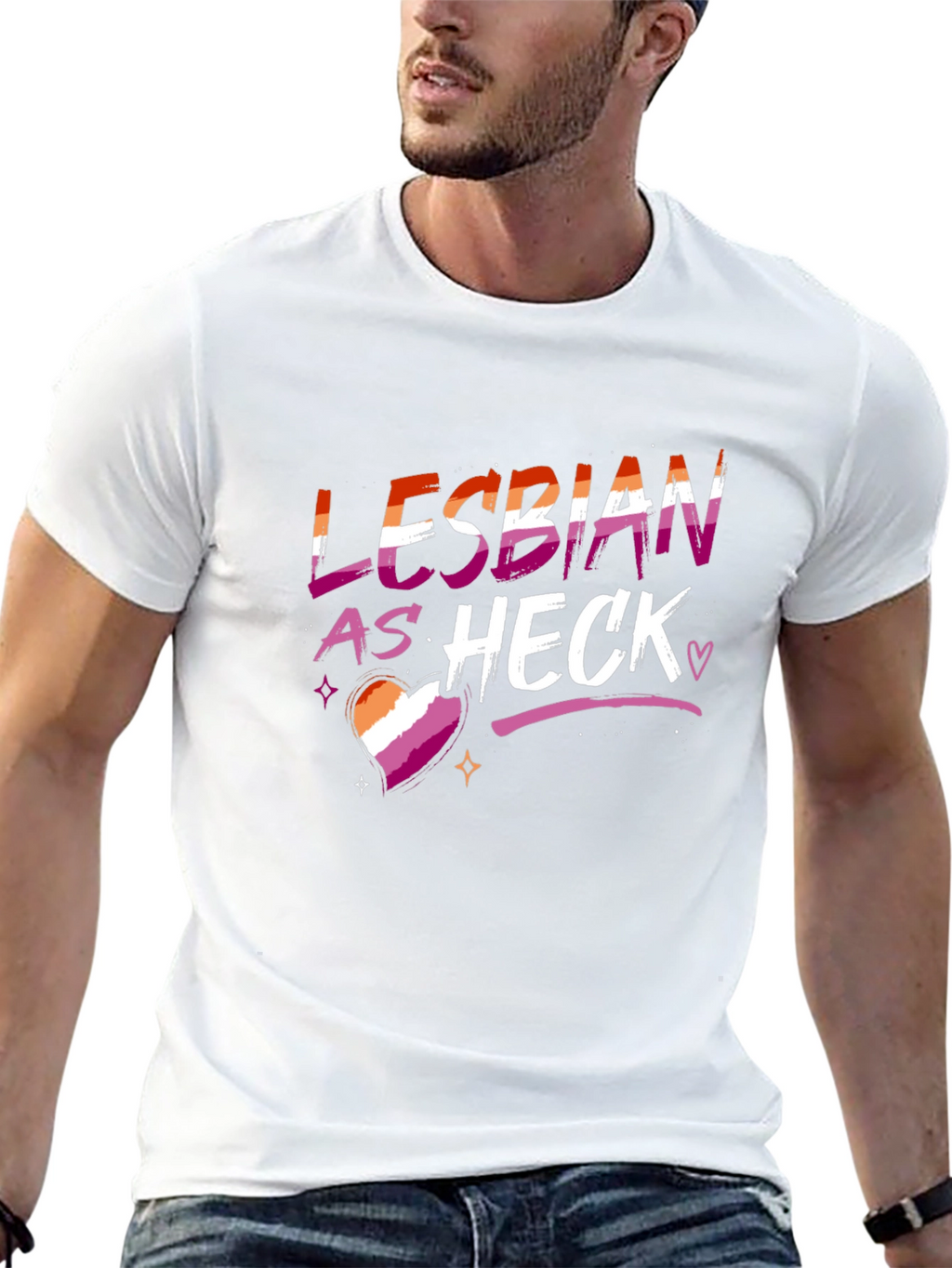Lesbian As Heck Pride Tee