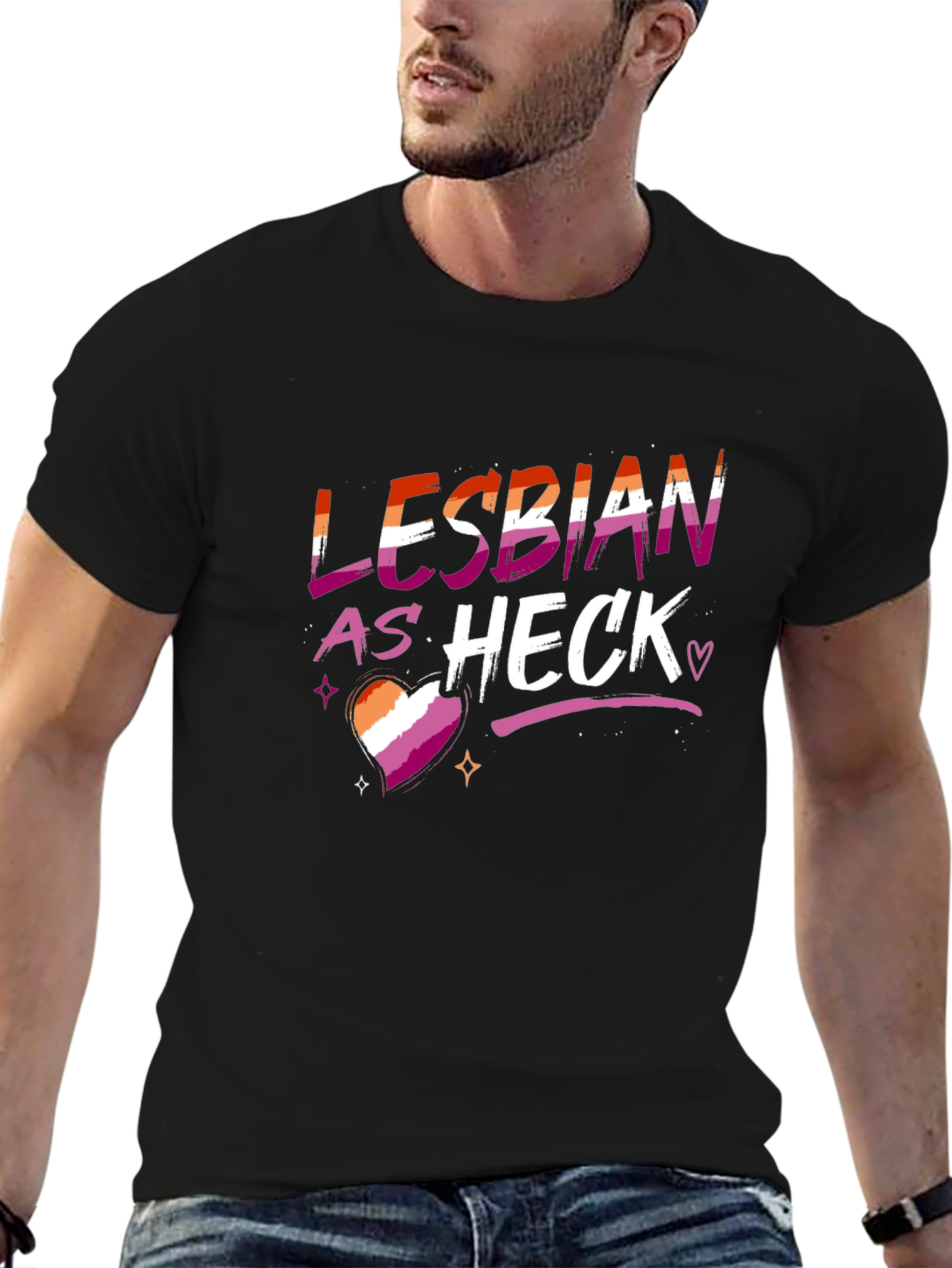 Lesbian As Heck Pride Tee