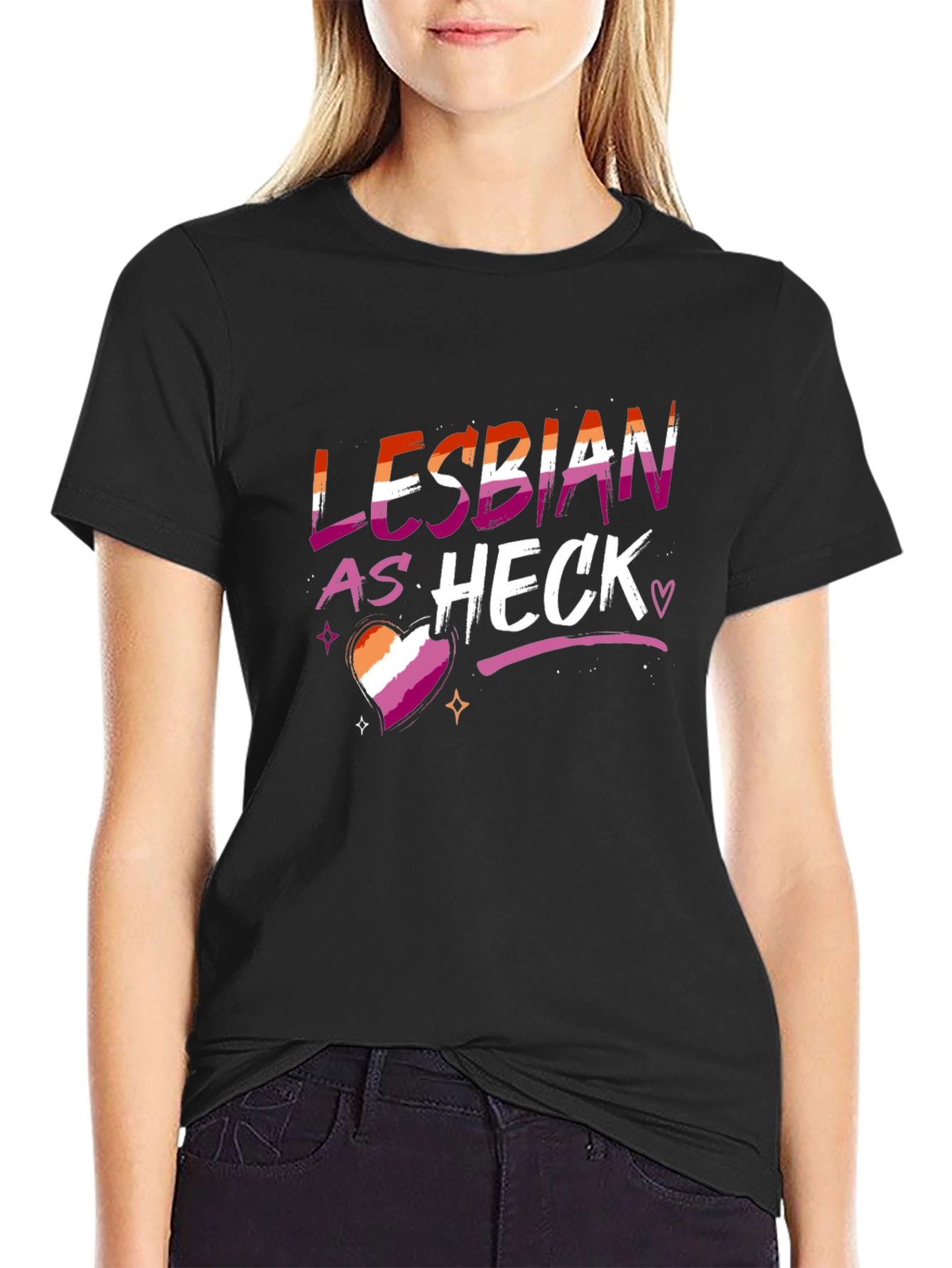 Lesbian As Heck Pride Tee