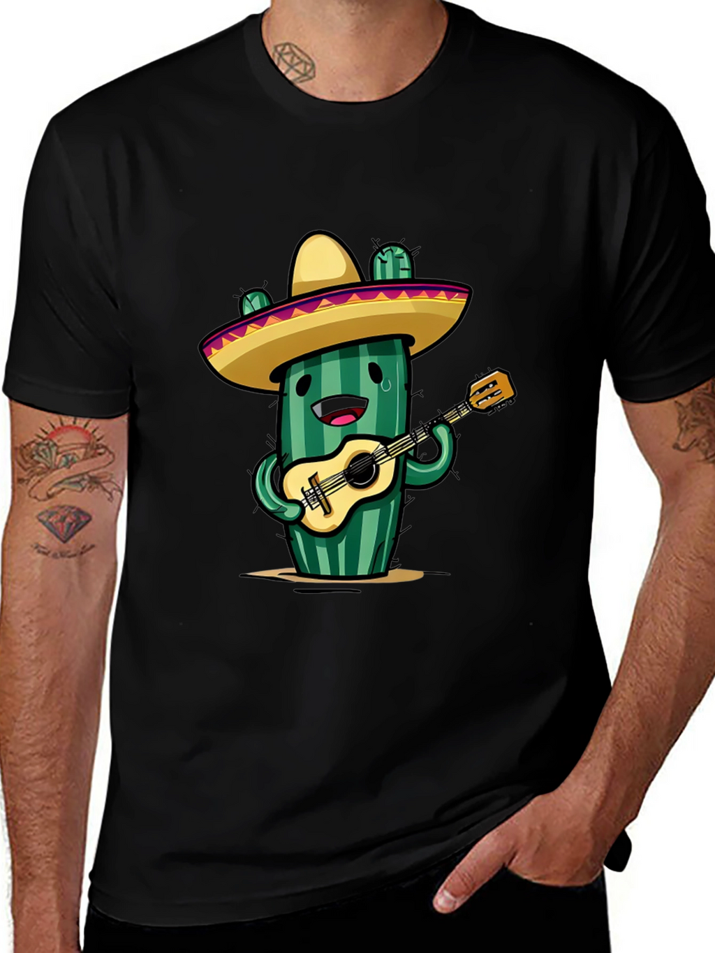 Cactus Guitar Player T-Shirt