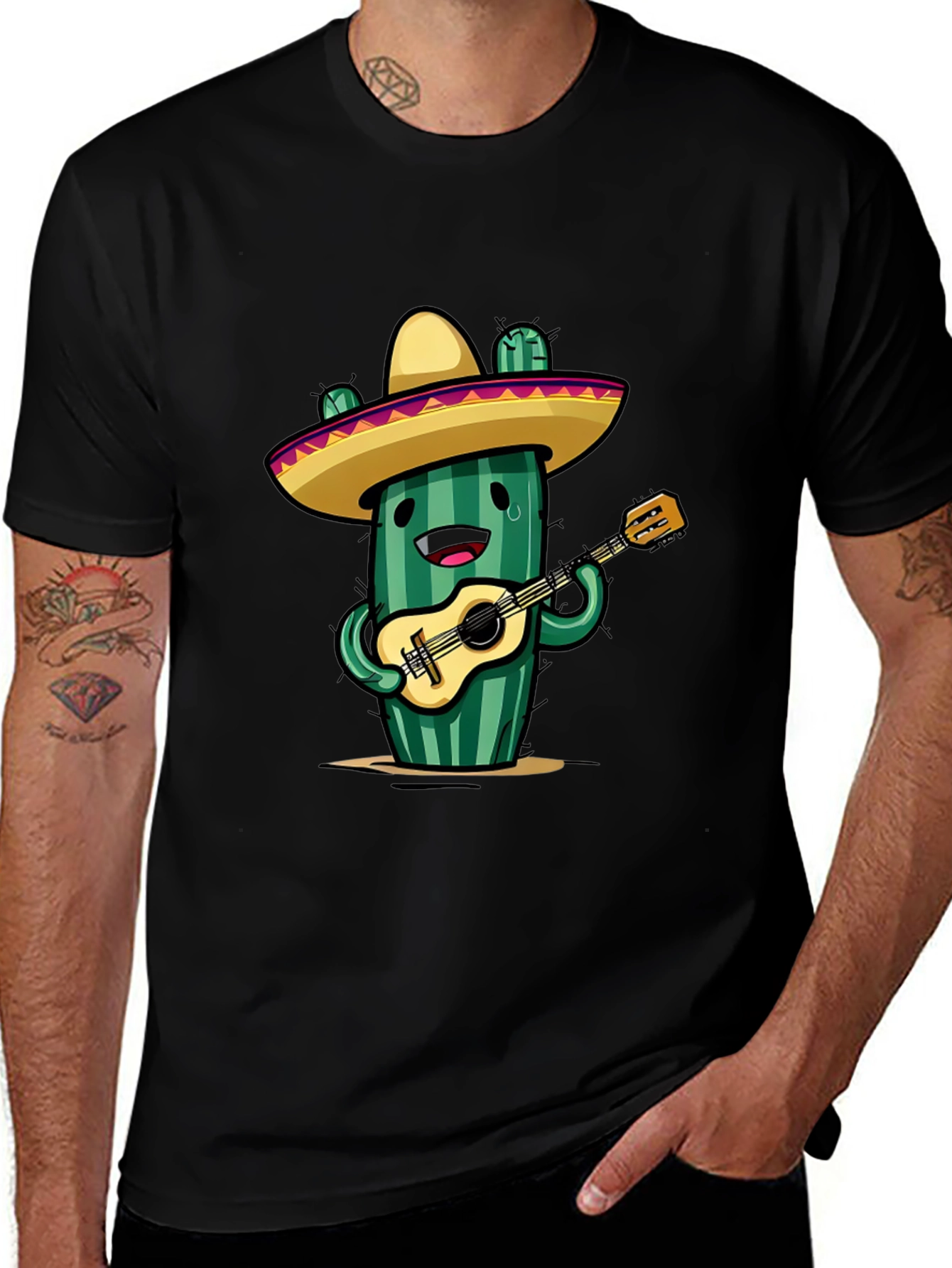 Cactus Guitar Player T-Shirt