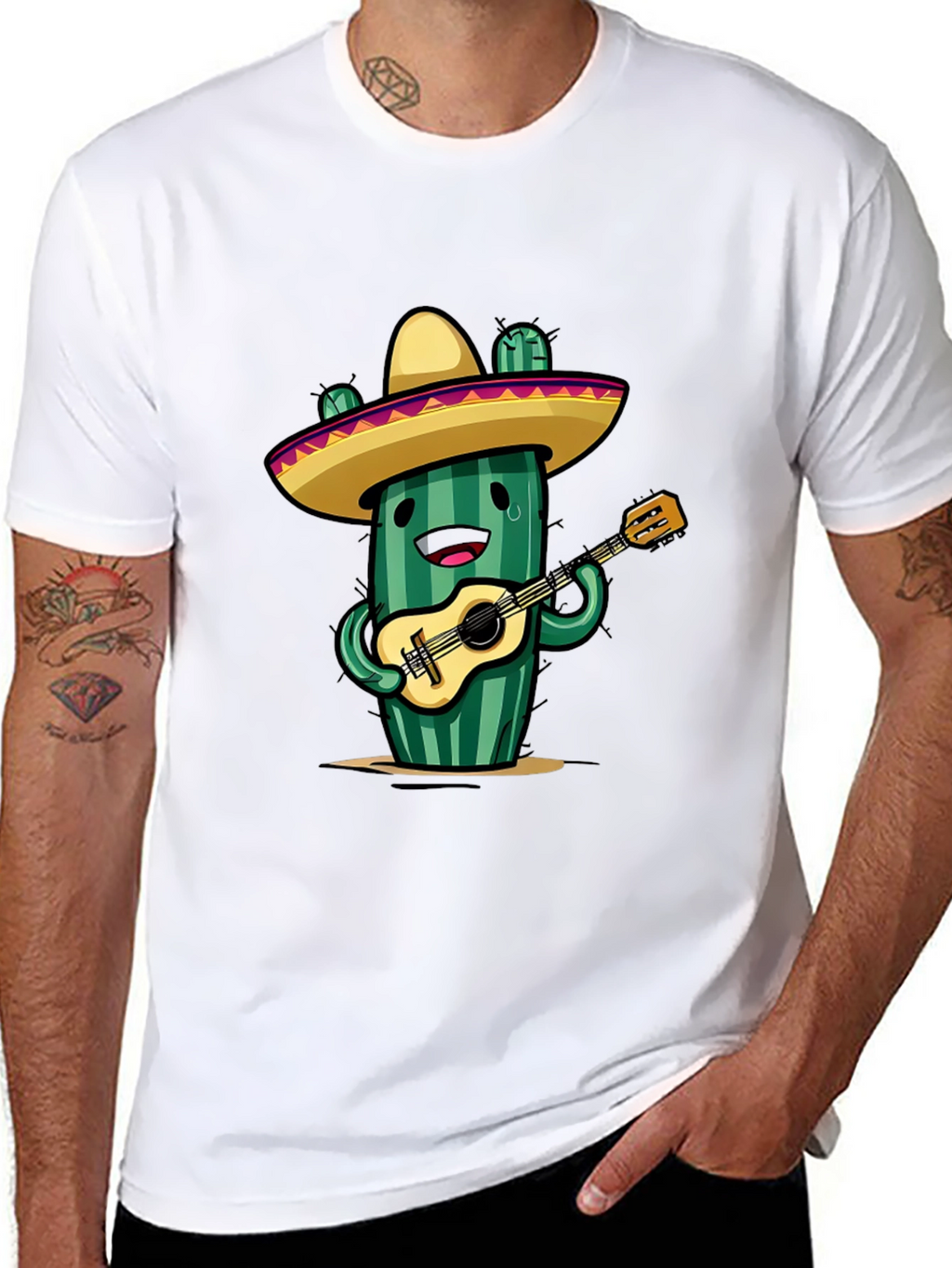 Cactus Guitar Player T-Shirt