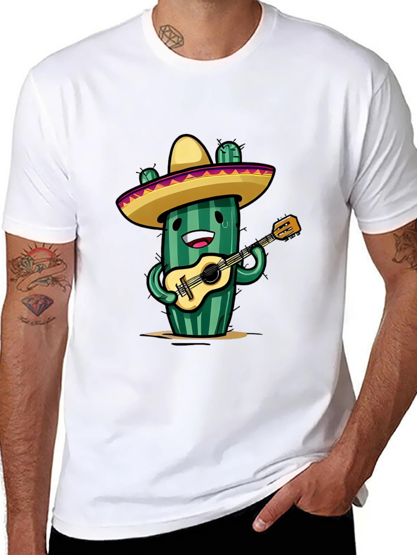 Cactus Guitar Player T-Shirt