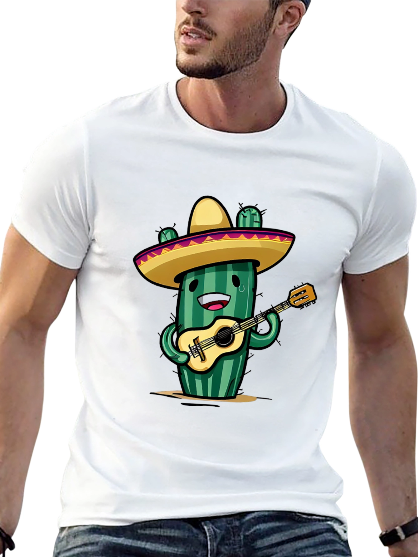Cactus Guitar Player T-Shirt