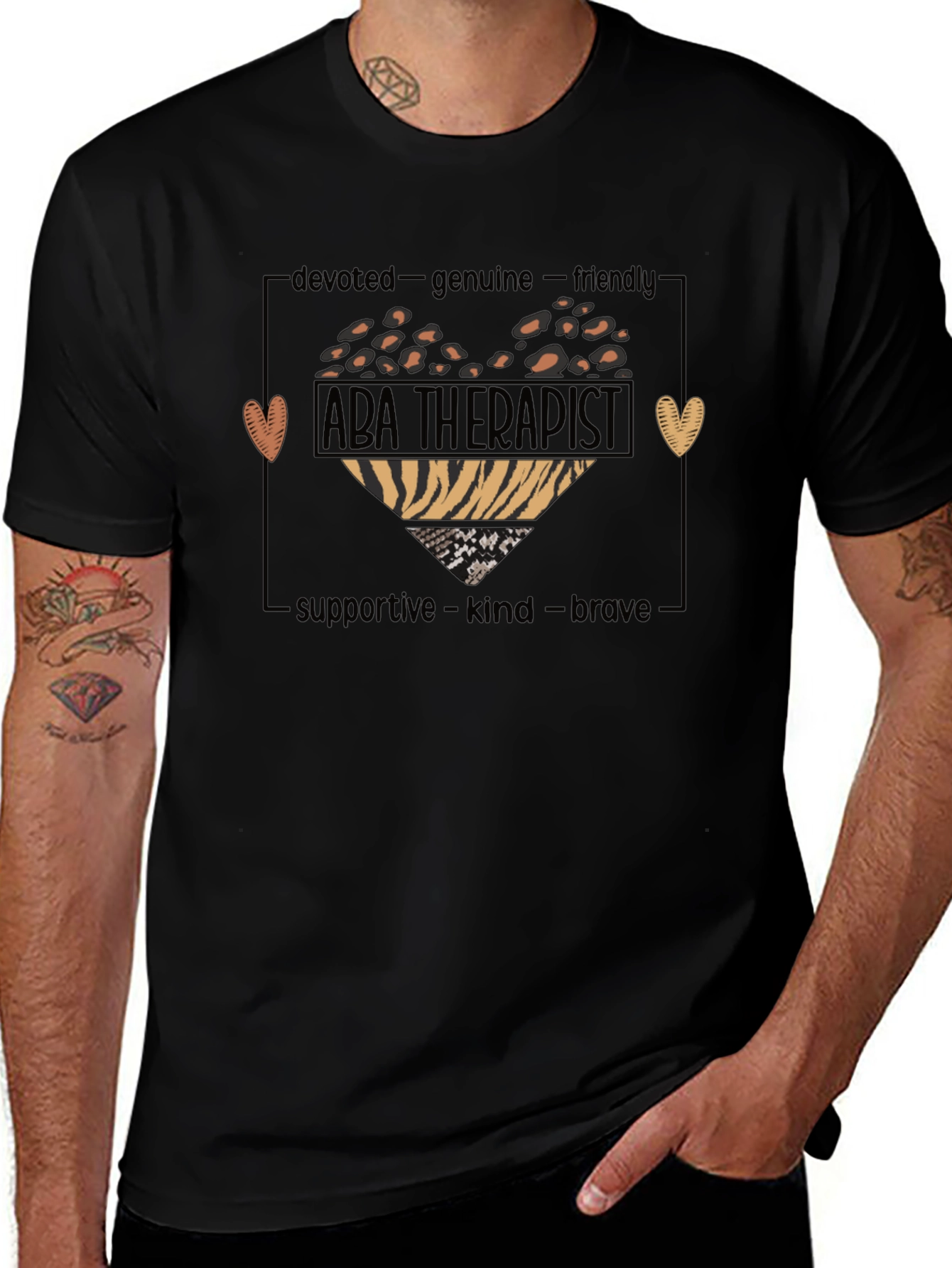 ABA Therapist Heart Graphic Tee